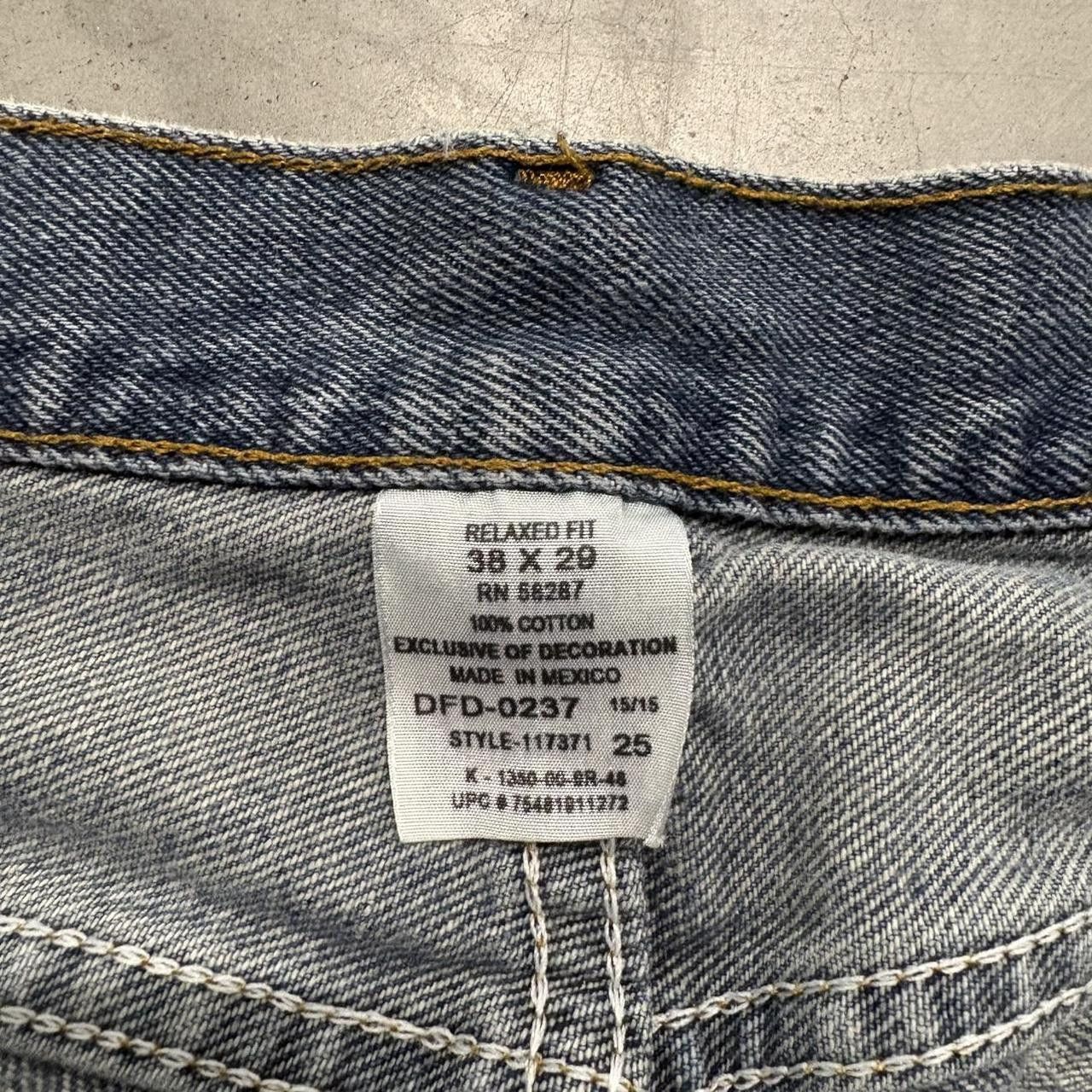 Vintage Crazy Vintage Y2K/2000s Super Baggy Streetwear Skater Medium Blue Wash Denim Jeans! Size US 38 / EU 54 - 8 Thumbnail