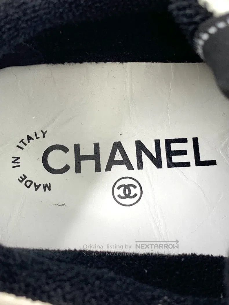 Chanel Chanel Black and white colour matching plush logo letter l Size US 6.5 / IT 36.5 - 7 Thumbnail