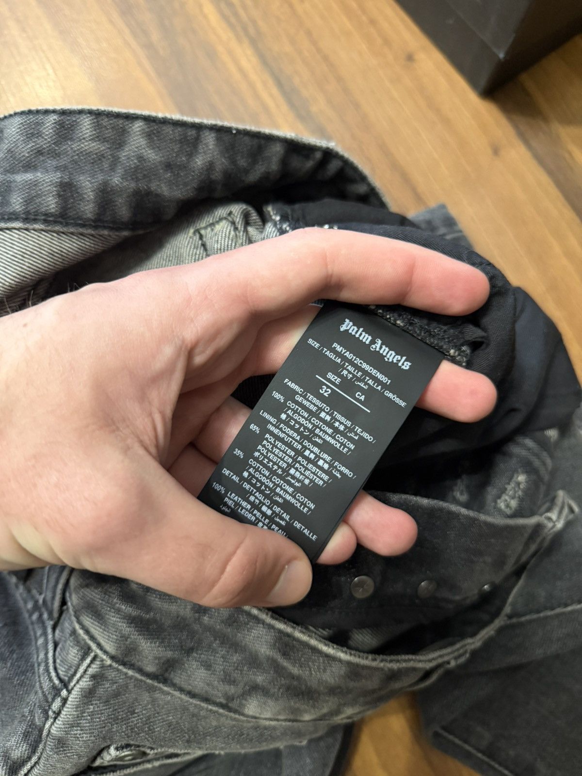 Palm Angels Palm Angels Jeans Back Logo Grey Size US 32 / EU 48 - 8 Thumbnail