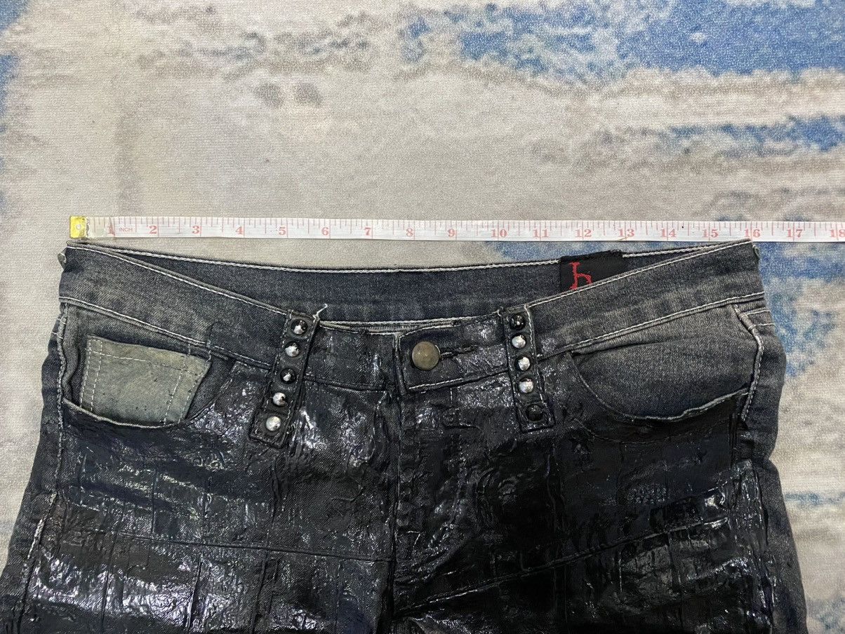 Japanese Brand Vtg H.Anarcy H.Naoto hagi cross paints wax flare pants Size US 31 - 22 Thumbnail