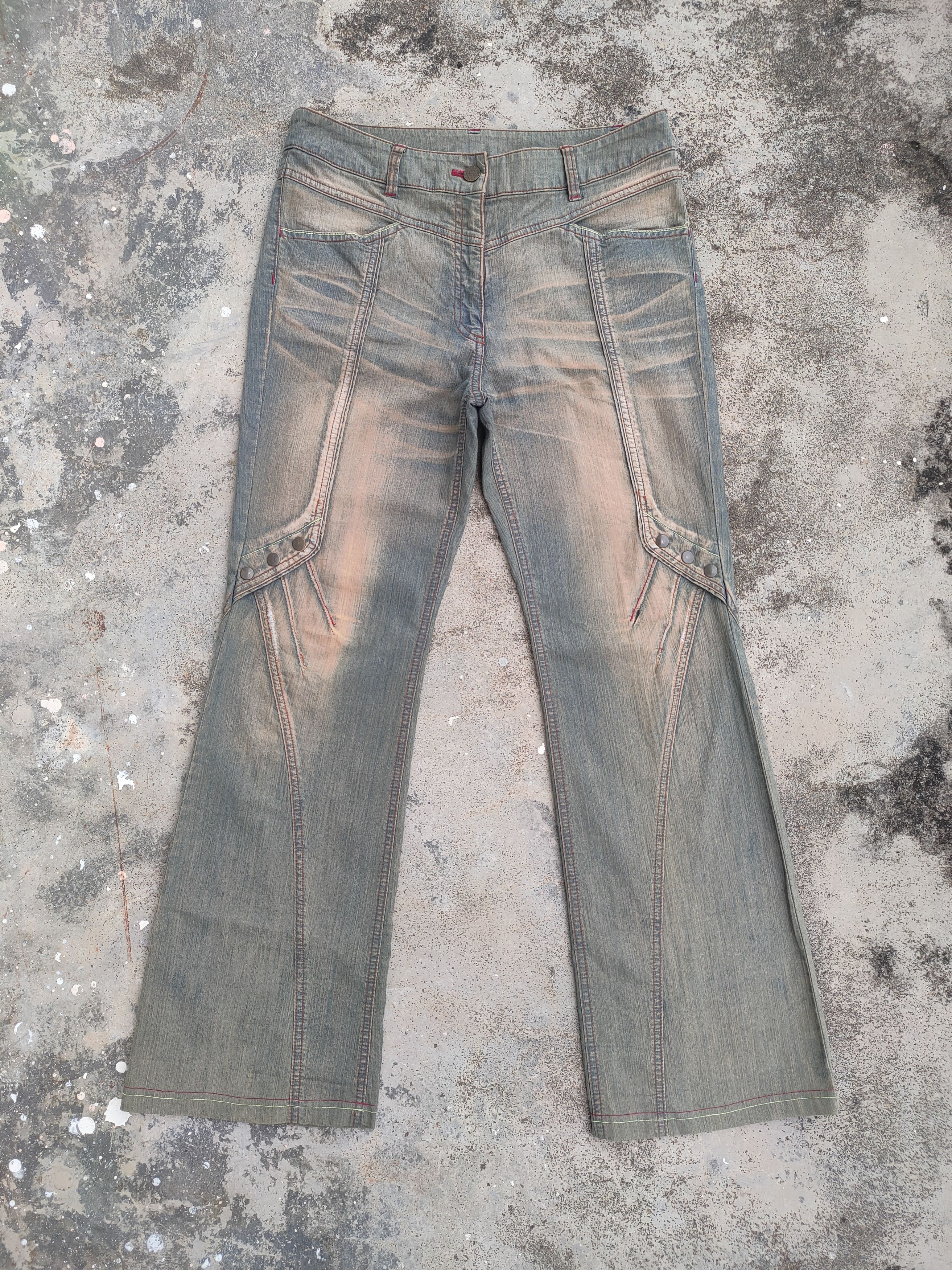 Japanese Brand × Jean × Rusty VINTAGE ROSSES WOMAN FLARE RUSTY JEAN DENIM PANTS Size US 30 / EU 46 - 1 Thumbnail