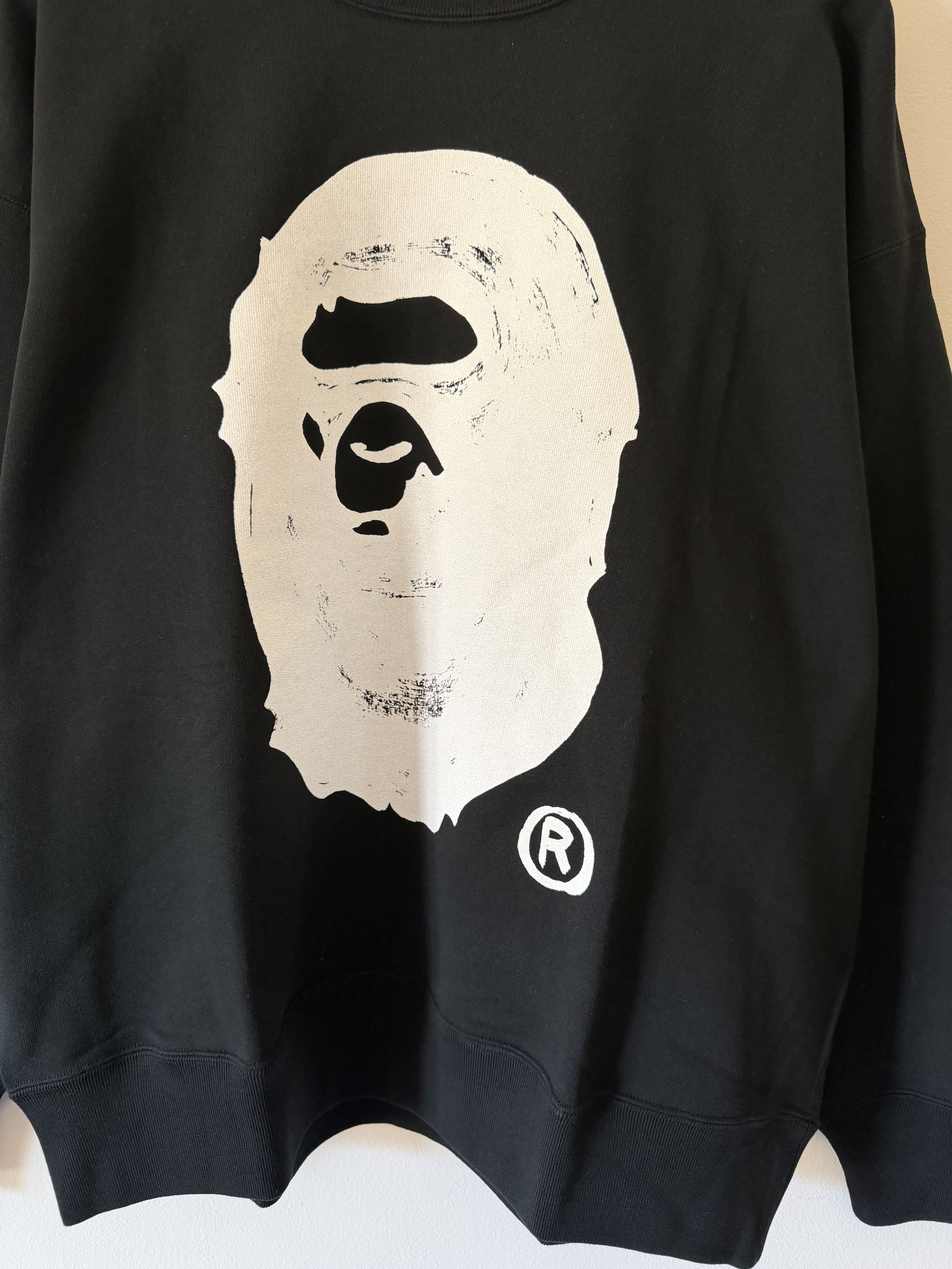 Bape × Joshua Vides Joshua Vides Bape Ape Head Sweatshirt in Black Size US XL / EU 56 / 4 - 3 Thumbnail