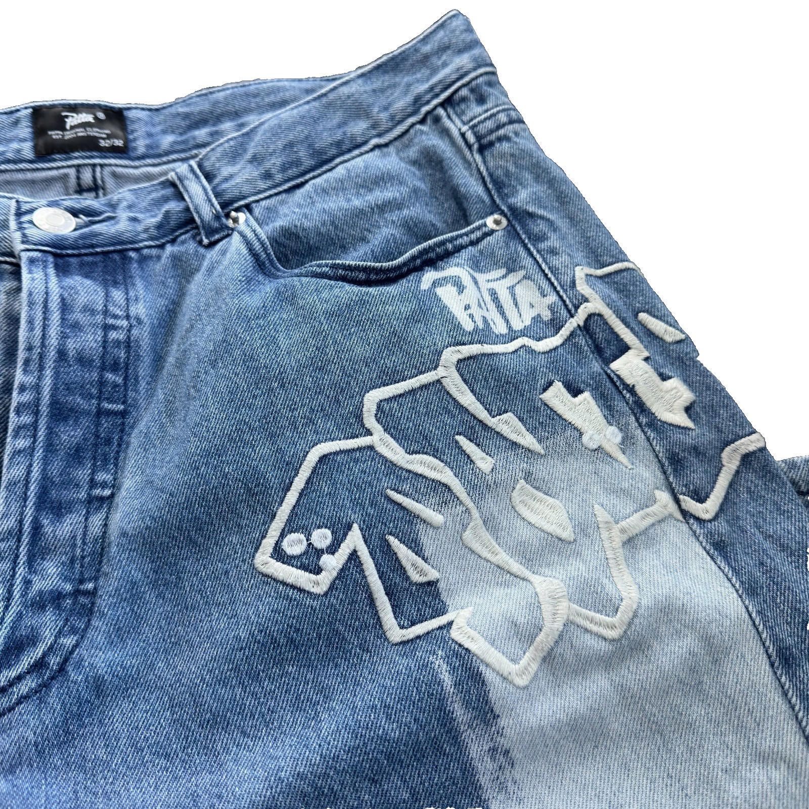 Patta Patta Graffiti Denim Pants Size US 32 / EU 48 - 6 Thumbnail