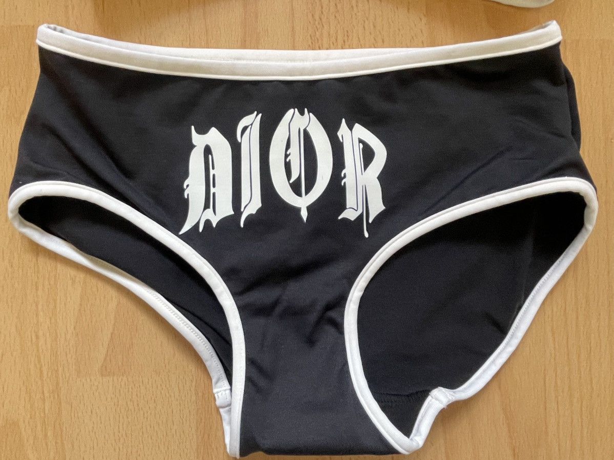 Dior CHRISTIAN DIOR SWIMSUIT GOTHIC 2002 summer Size ONE SIZE - 2 Thumbnail