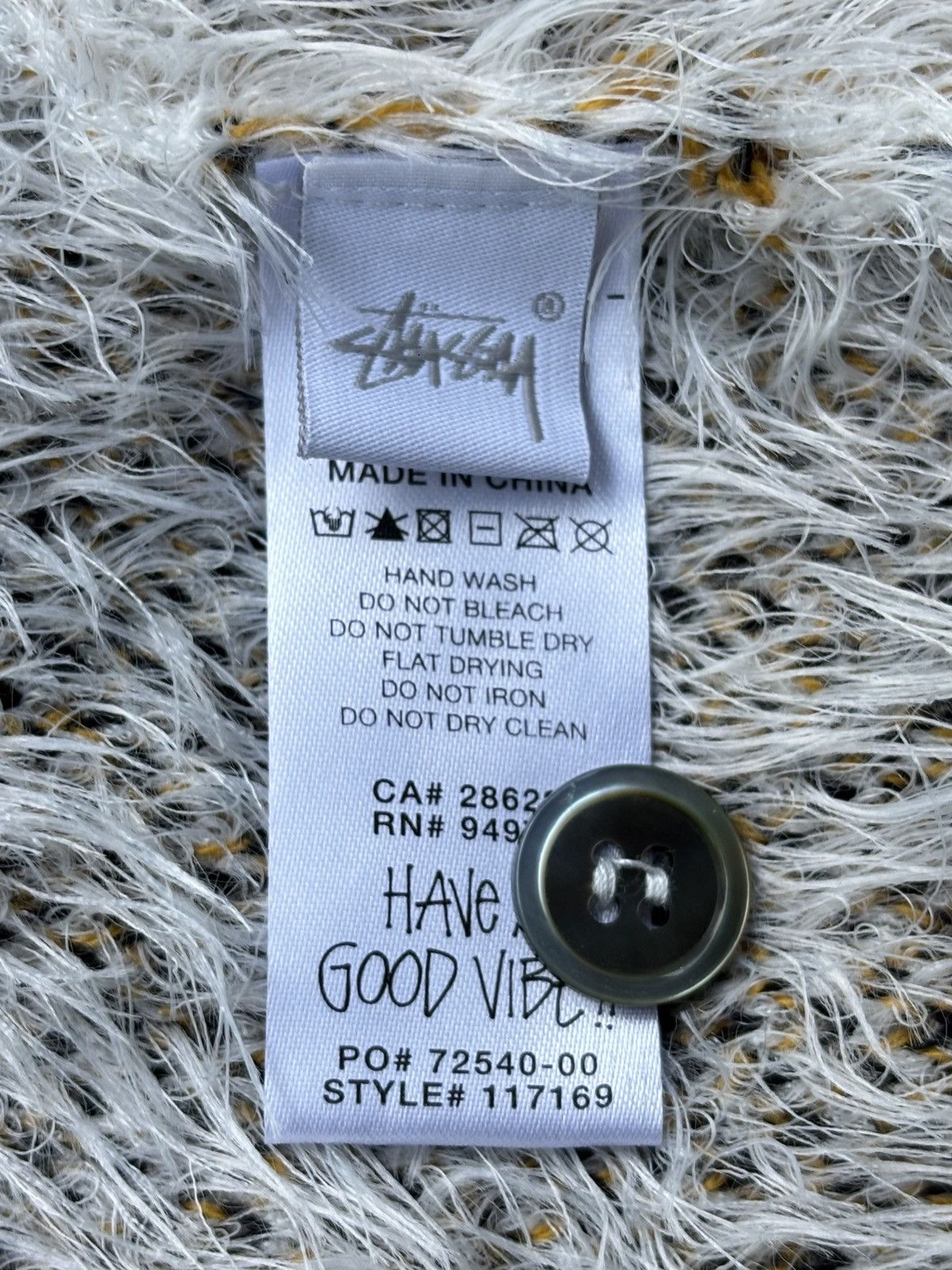 Stussy Stussy Hairy Plaid Cardigan Size US M / EU 48-50 / 2 - 6 Thumbnail