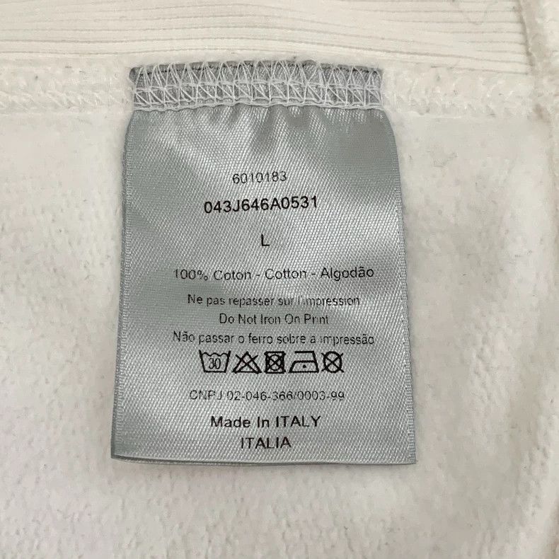 Dior Dior White logo letter hooded long-sleeved sweatshirt 2506- Size US L / EU 52-54 / 3 - 7 Thumbnail