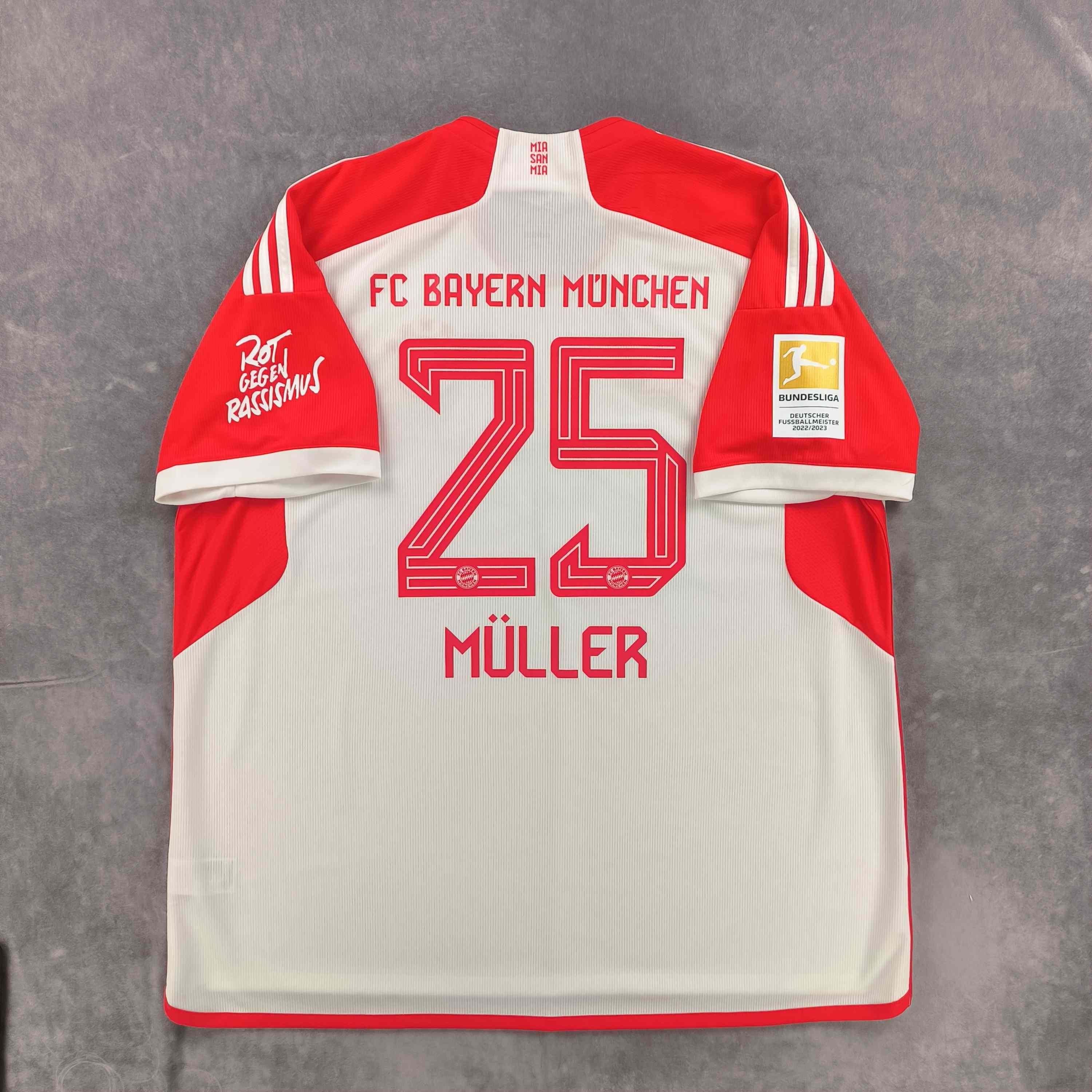 NEW Bayern Munich 2023-24 home Müller football jersey sz 3XL
