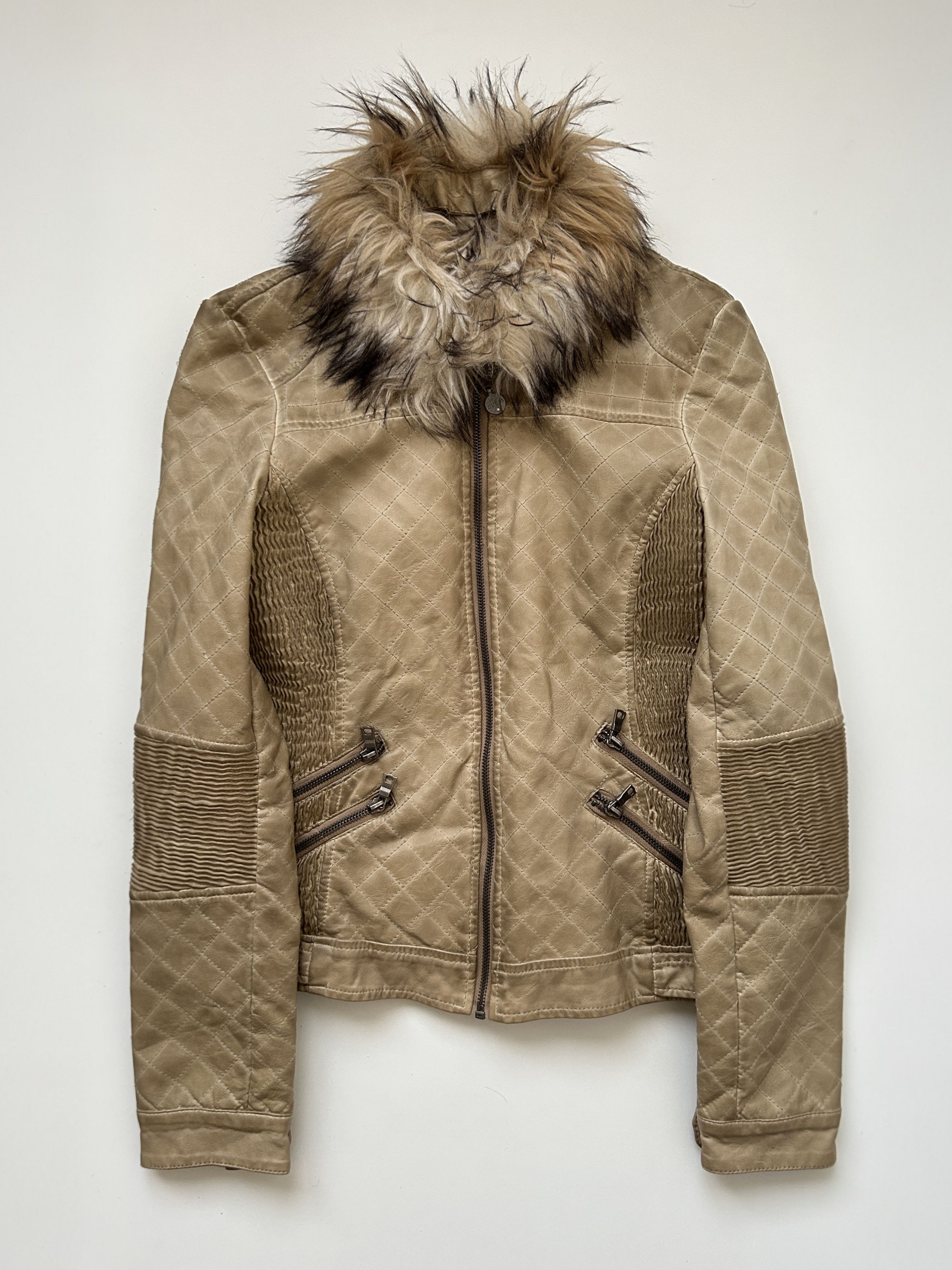 Guess Guess faux leather and faux fur biker jacket Size XS / US 0-2 / IT 36-38 - 1 Thumbnail