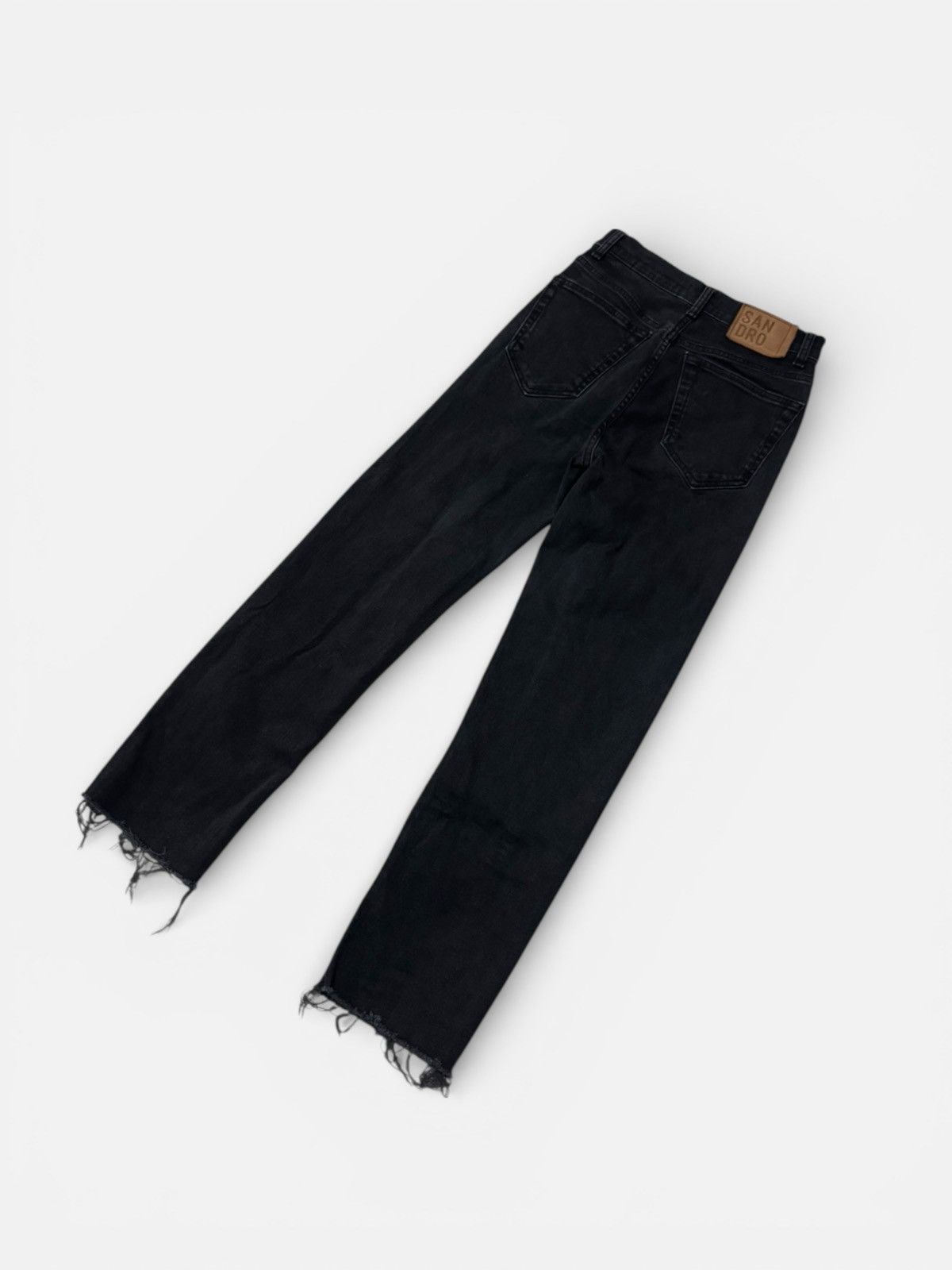 Sandro Sandro Paris Black Denim Jeans Size 25" / US 0 / IT 36 - 5 Thumbnail