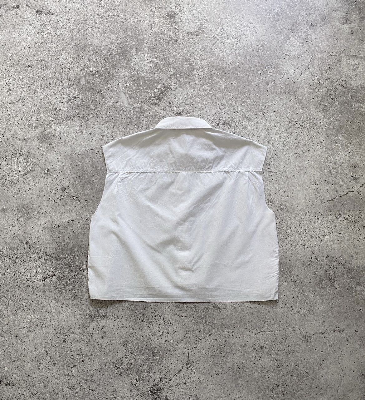 Helmut Lang HELMUT LANG SAFETY PIN POPLIN CROPPED SHIRT Size US S / EU 44-46 / 1 - 9 Thumbnail