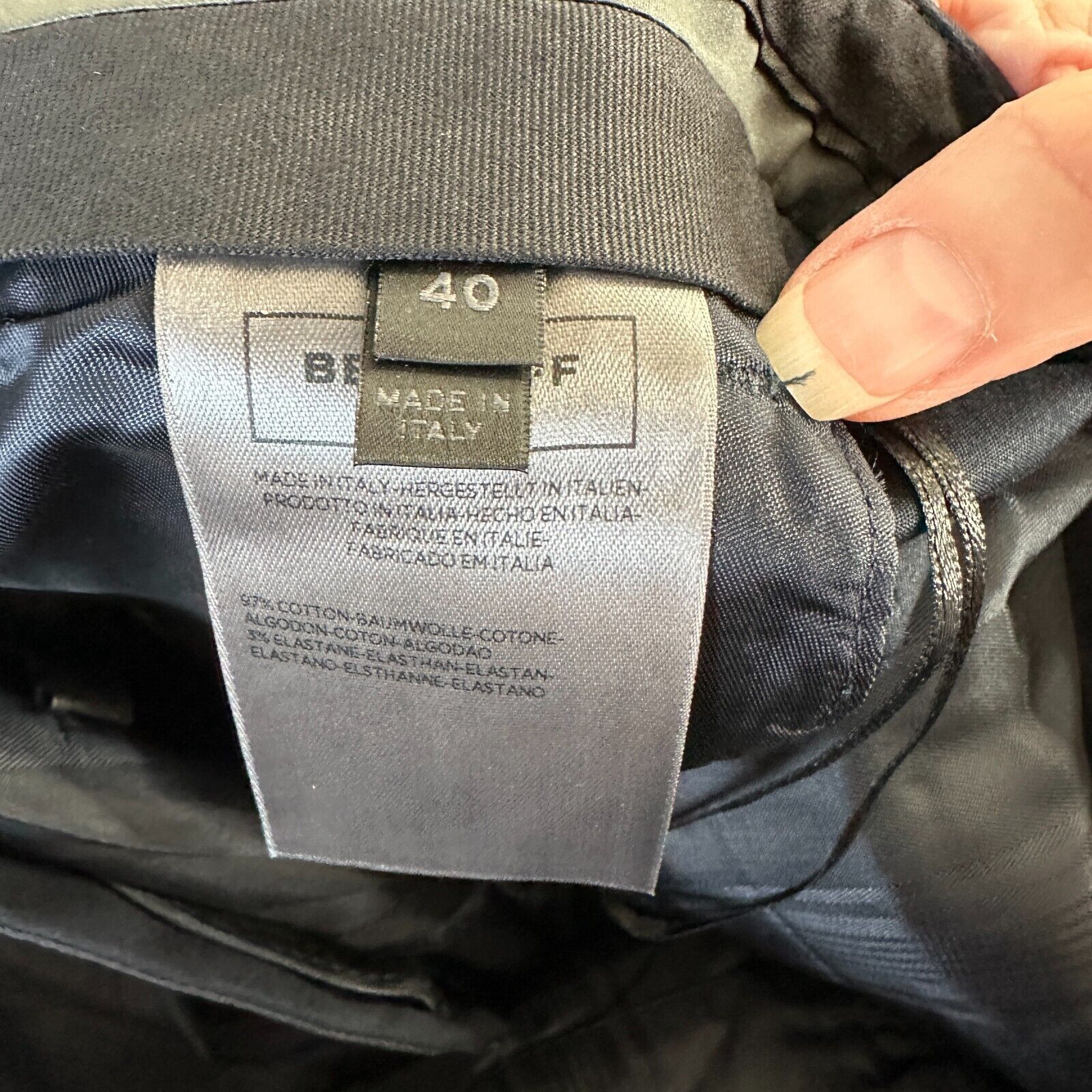 Belstaff NWT Belstaff Black The Derby Classic Trouser Flare Legs 40 Size 27" / US 4 / IT 40 - 11 Thumbnail