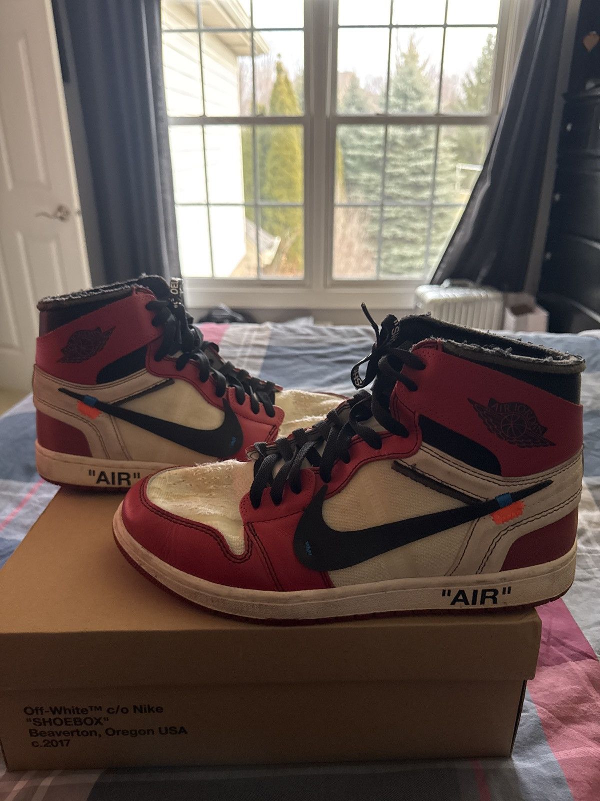 Jordan Brand × Off-White Jordan 1 off white Chicago’s Size US 11 / EU 44 - 3 Thumbnail