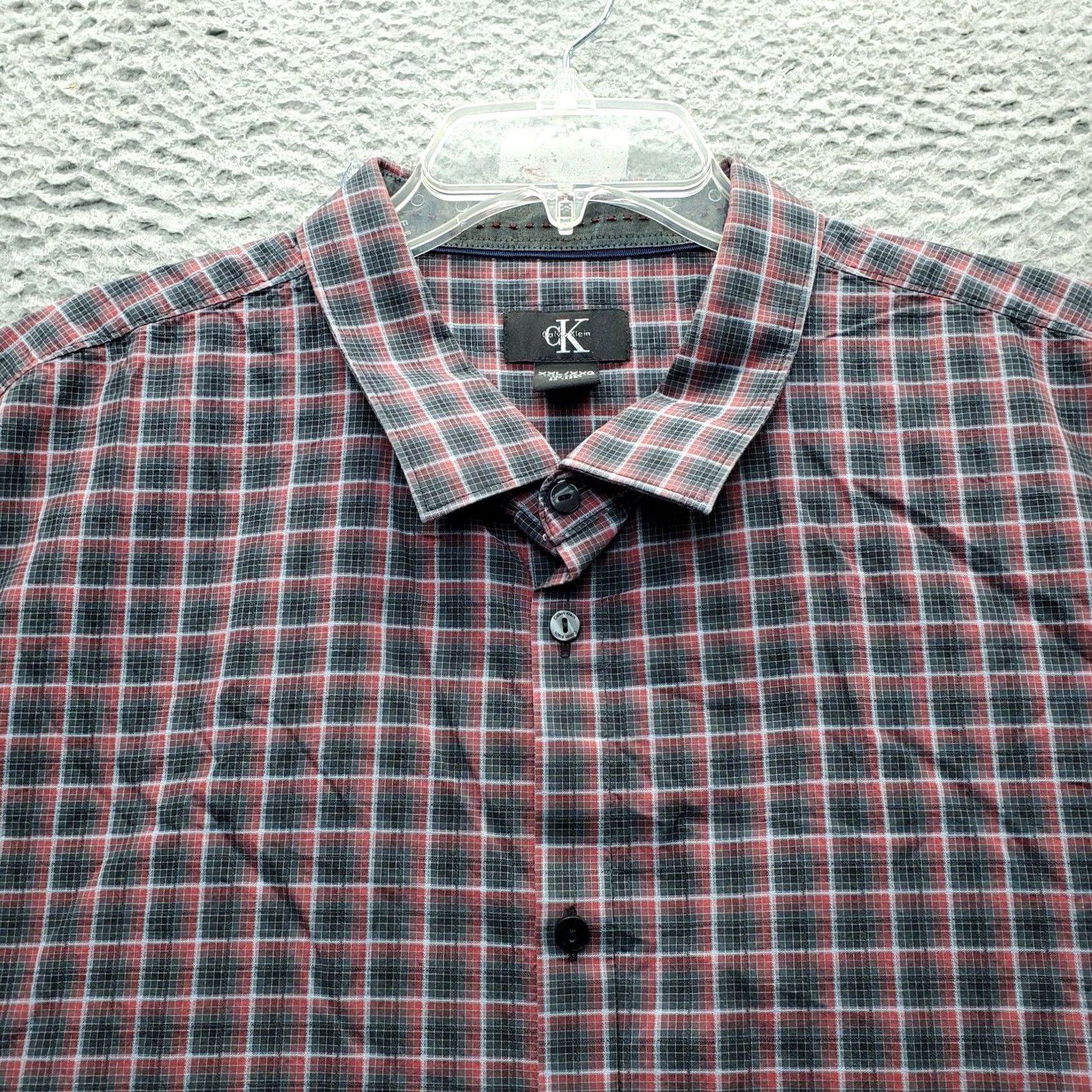 Calvin Klein Calvin Klein Shirt Mens XXL Multi Plaid Button-Up Long Sleeve Collared Casual Shirt Size US XXL / EU 58 / 5 - 7 Thumbnail