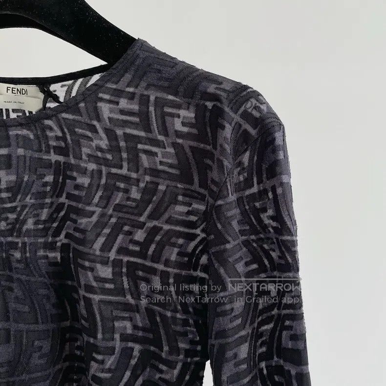 Fendi Fendi Black monogram jumpsuit Size L / US 10 / IT 46 - 3 Thumbnail