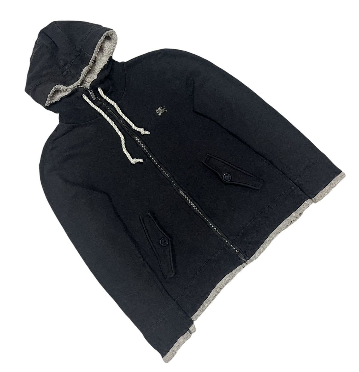 Burberry × Designer Burberry black label hoodie Size S / US 4 / IT 40 - 2 Thumbnail