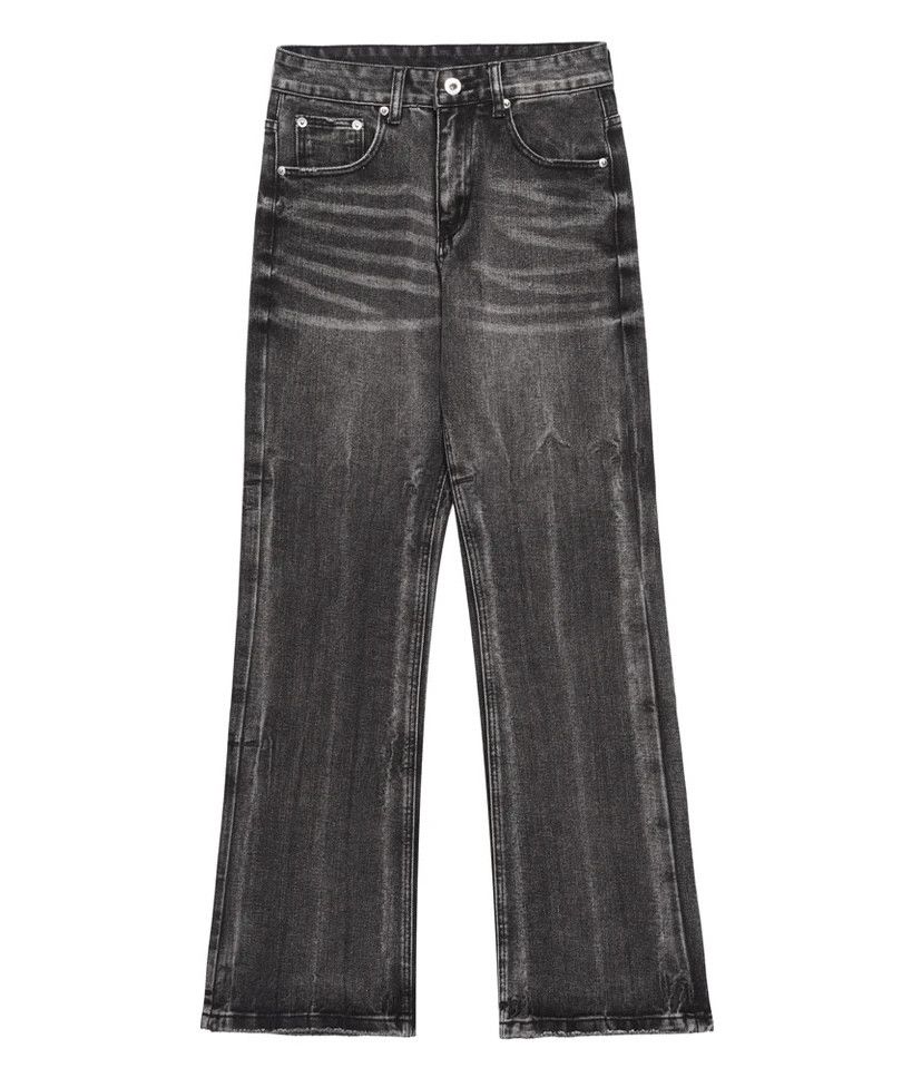 Jean Men Black Straight-leg Jeans Size US 31 - 5 Thumbnail