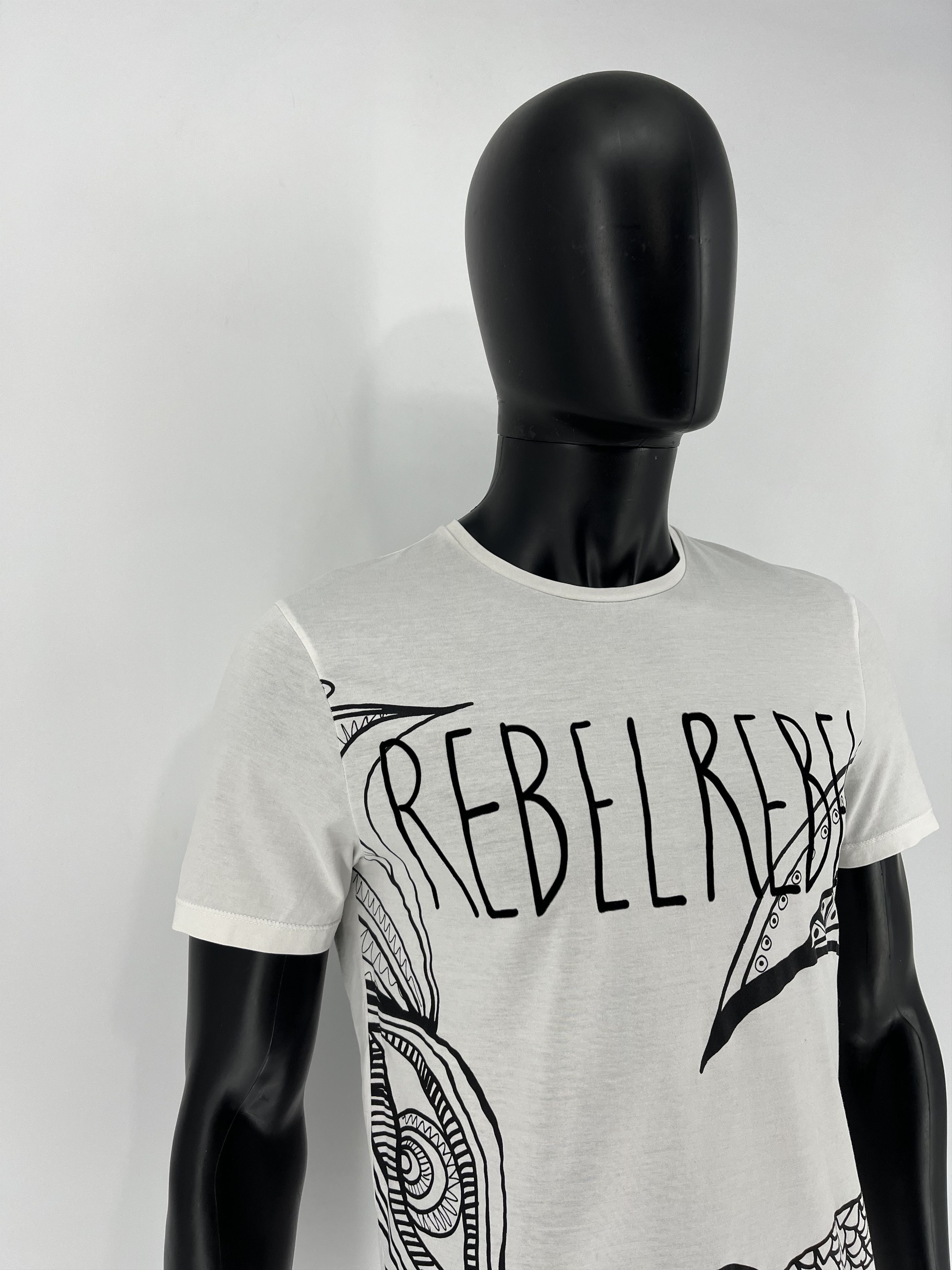 Antony Morato Antony Morato "REBELREBEL" Avant Garde Designer Y2k Tee Size US L / EU 52-54 / 3 - 5 Thumbnail
