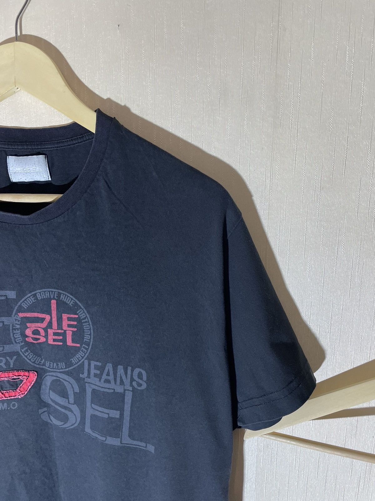 Diesel × Vintage Diesel vintage streetwear T shirt 90s Size US XL / EU 56 / 4 - 2 Thumbnail