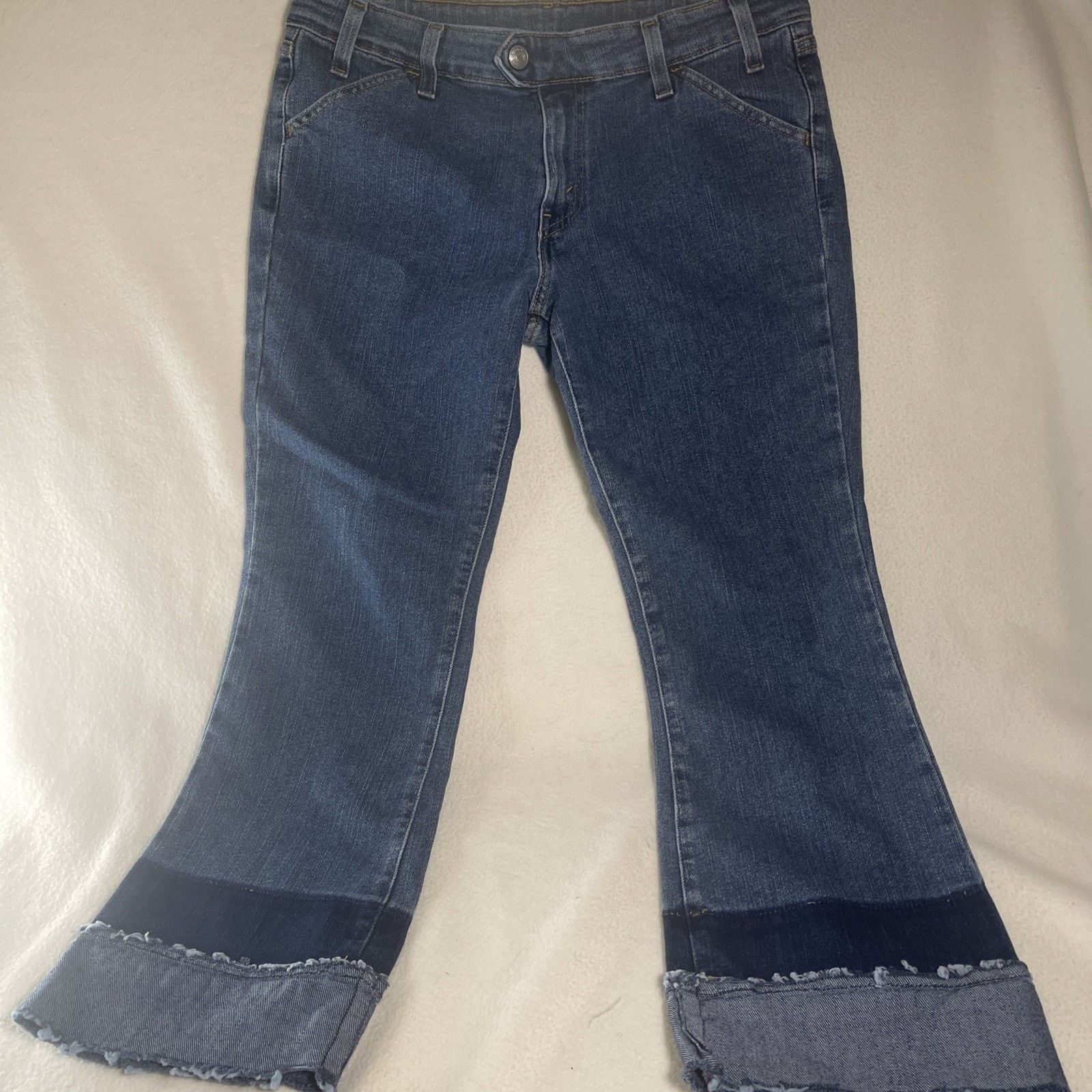 Levi's Levis 515 Capri Jeans Women's 12 M Blue Stretch Denim Size 34" / US 12 / IT 48 - 1 Thumbnail