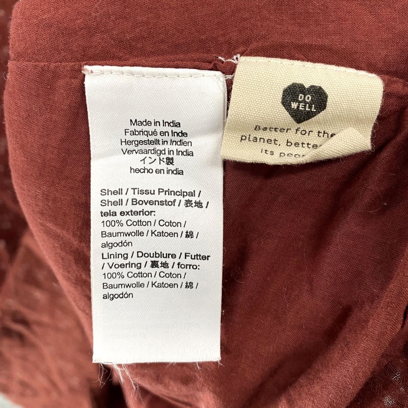 Madewell VINTAGE Madewell Dress Womens Medium Rust Red Embroidered Boho Peasant Cottagecore Size M / US 6-8 / IT 42-44 - 7 Thumbnail