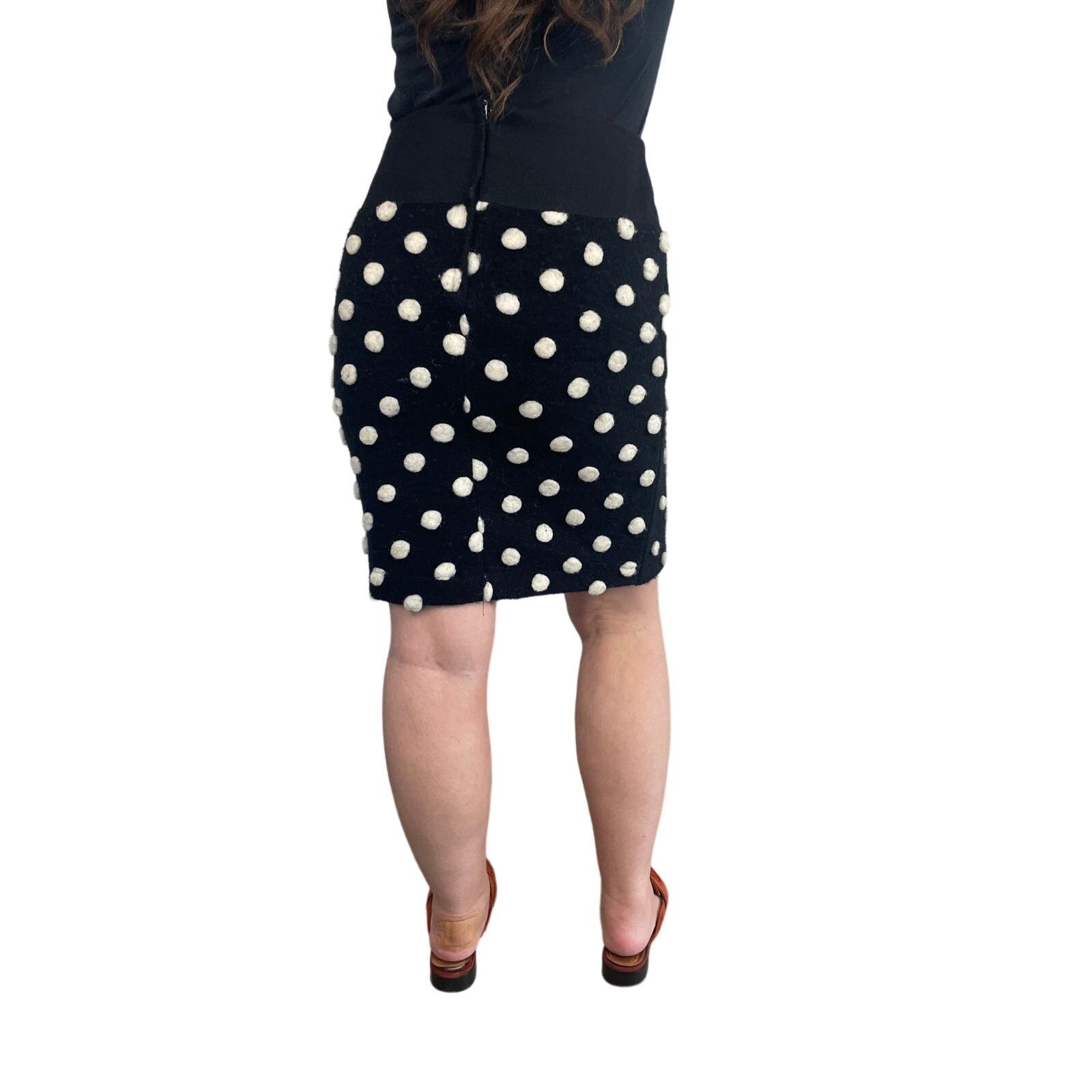Other Frauhaus Polka Dot Wool Skirt, Size 10 Size 32" / US 10 / IT 46 - 3 Thumbnail