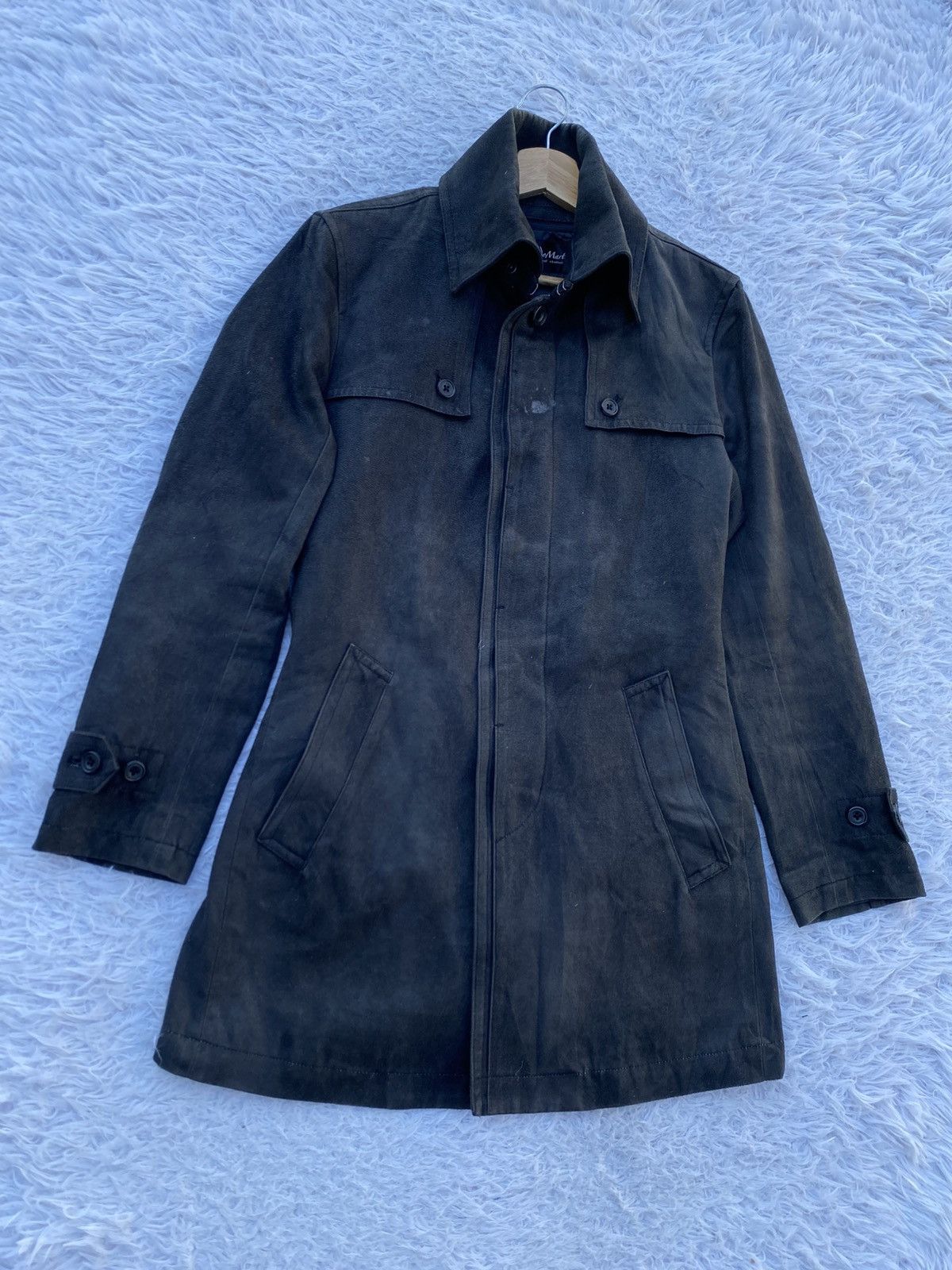 Tornado Mart Rare Vintage Tornado Mart Japanese Brand Suede Trench Coat Size M / US 6-8 / IT 42-44 - 2 Thumbnail