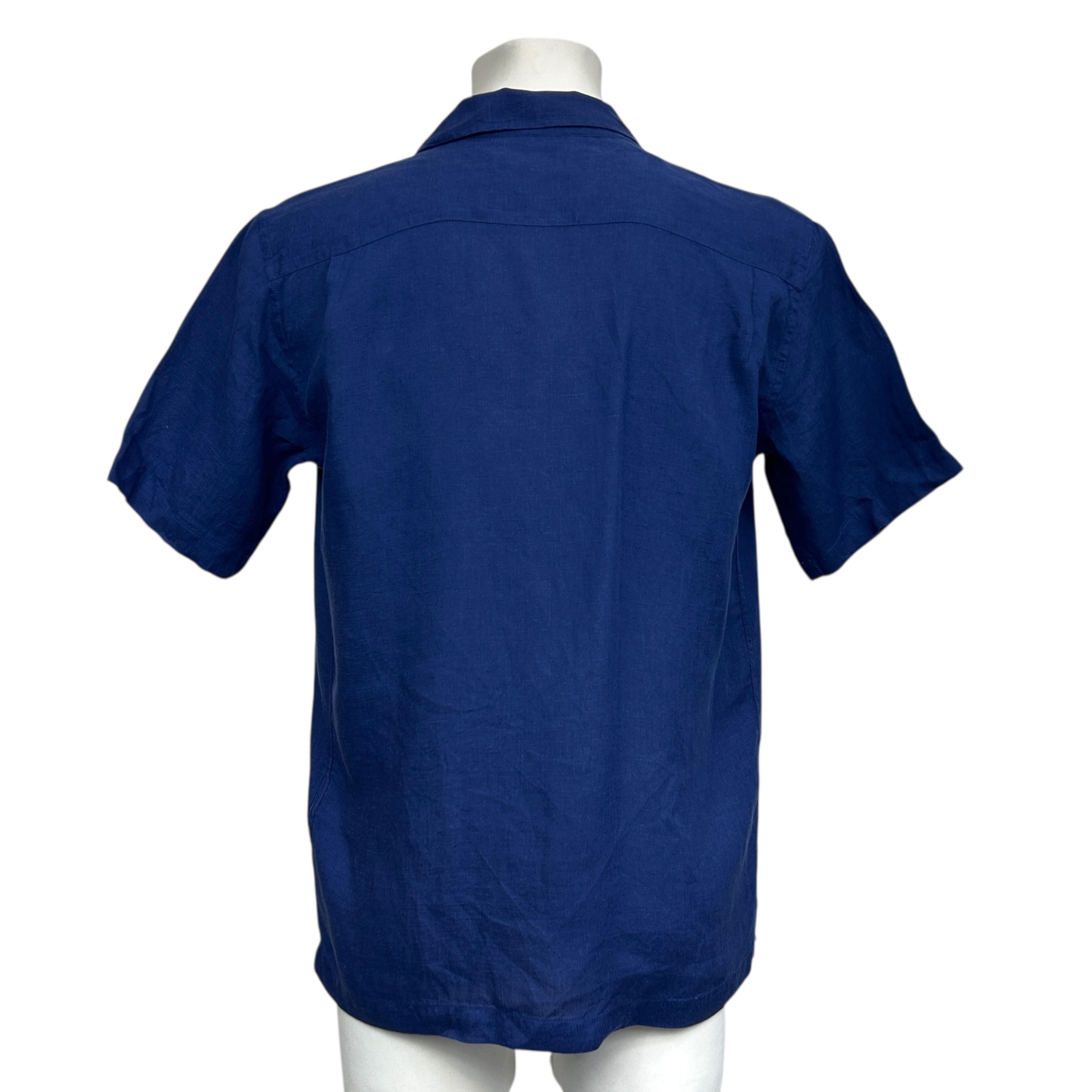 Orlebar Brown Orlebar Brown Pure Linen Blue Short Sleeve Cuban Shirt S Size US S / EU 44-46 / 1 - 2 Thumbnail