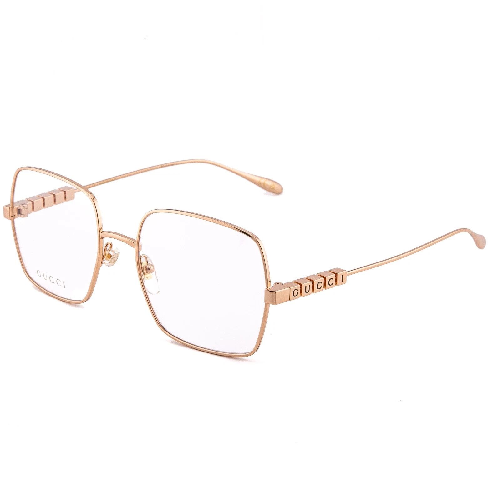 Gucci GUCCI GG1434O 1434 Rose Metal Optical Geometric 002 Size ONE SIZE - 6 Thumbnail