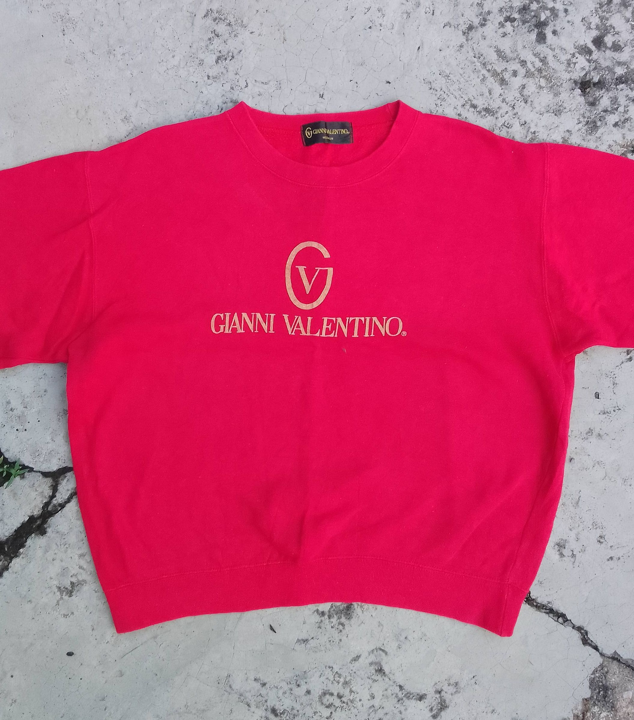 Valentino Vintage Valentino Garavani Crewneck Sweatshirt Big Logo Size US S / EU 44-46 / 1 - 5 Thumbnail
