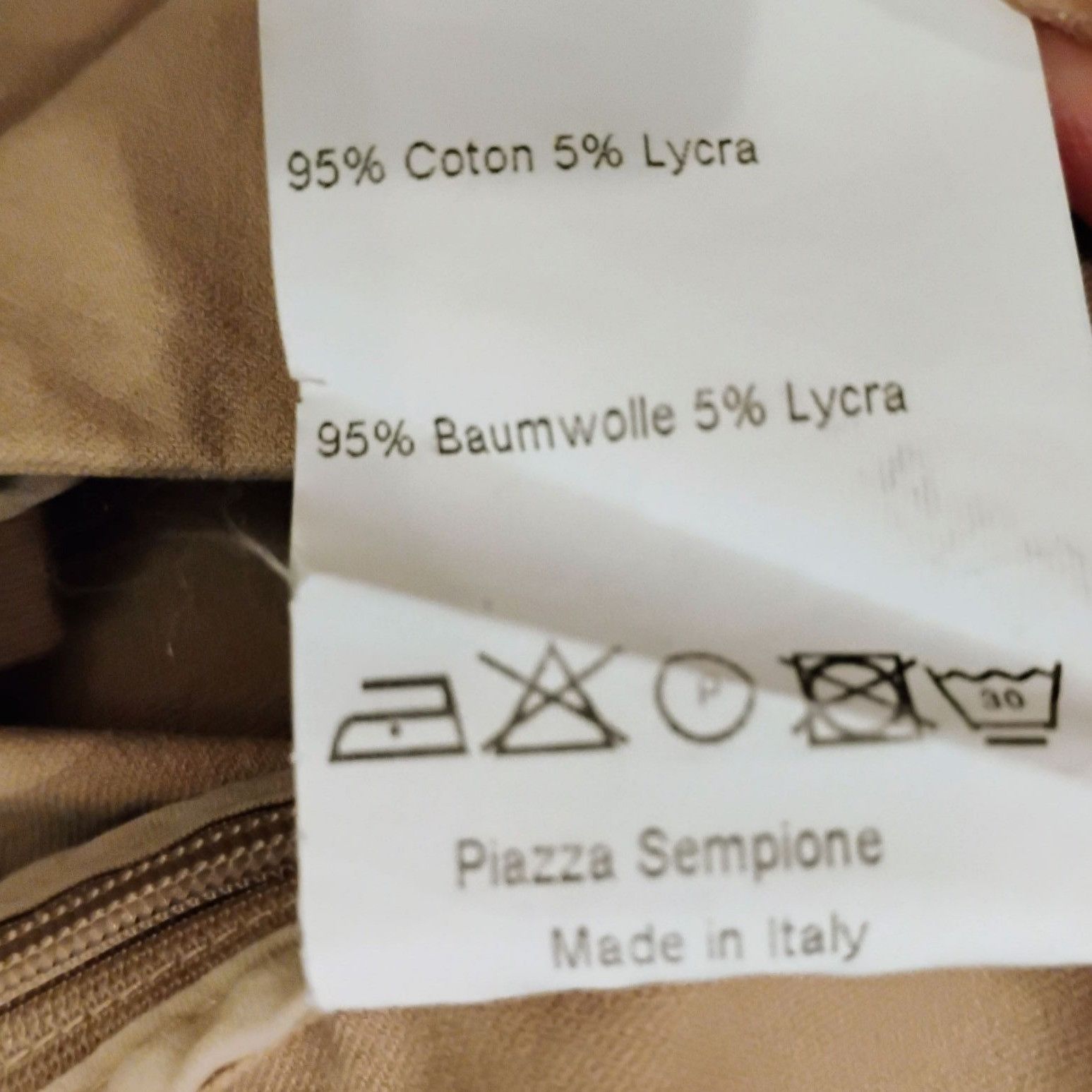 Piazza Sempione Piazza Sempione Audrey Beige Ankle Pants, IT 54 / US 18 XL, Size 40" / US 18 - 7 Thumbnail