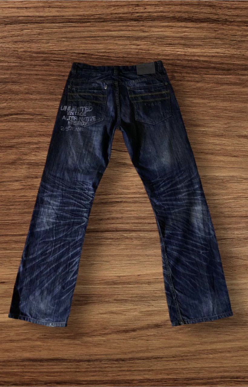 If Six Was Nine Vintage Japanese Brand ENERGY Distressed Denim Punk Style Size US 32 / EU 48 - 2 Thumbnail