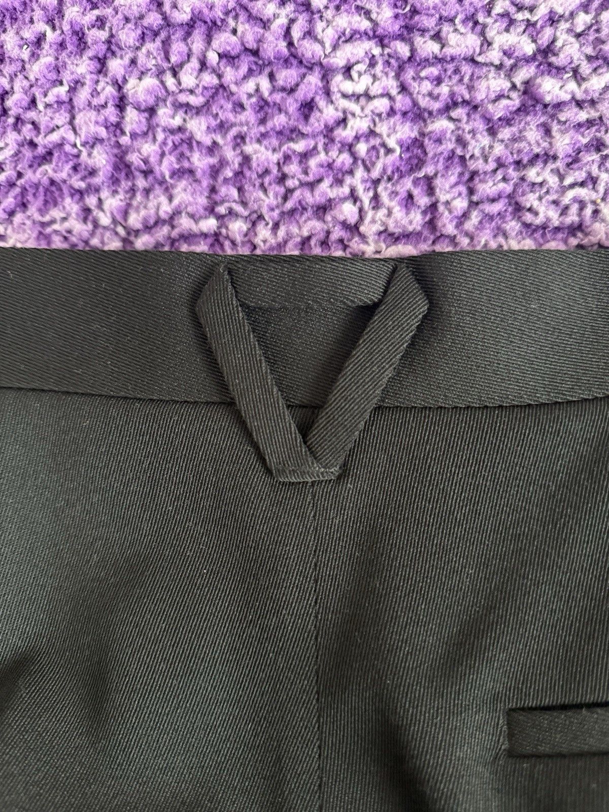 Bottega Veneta SS21 Black Women’s Wool Wide Cuffed Pants Size 40 Size 27" / US 4 / IT 40 - 3 Thumbnail