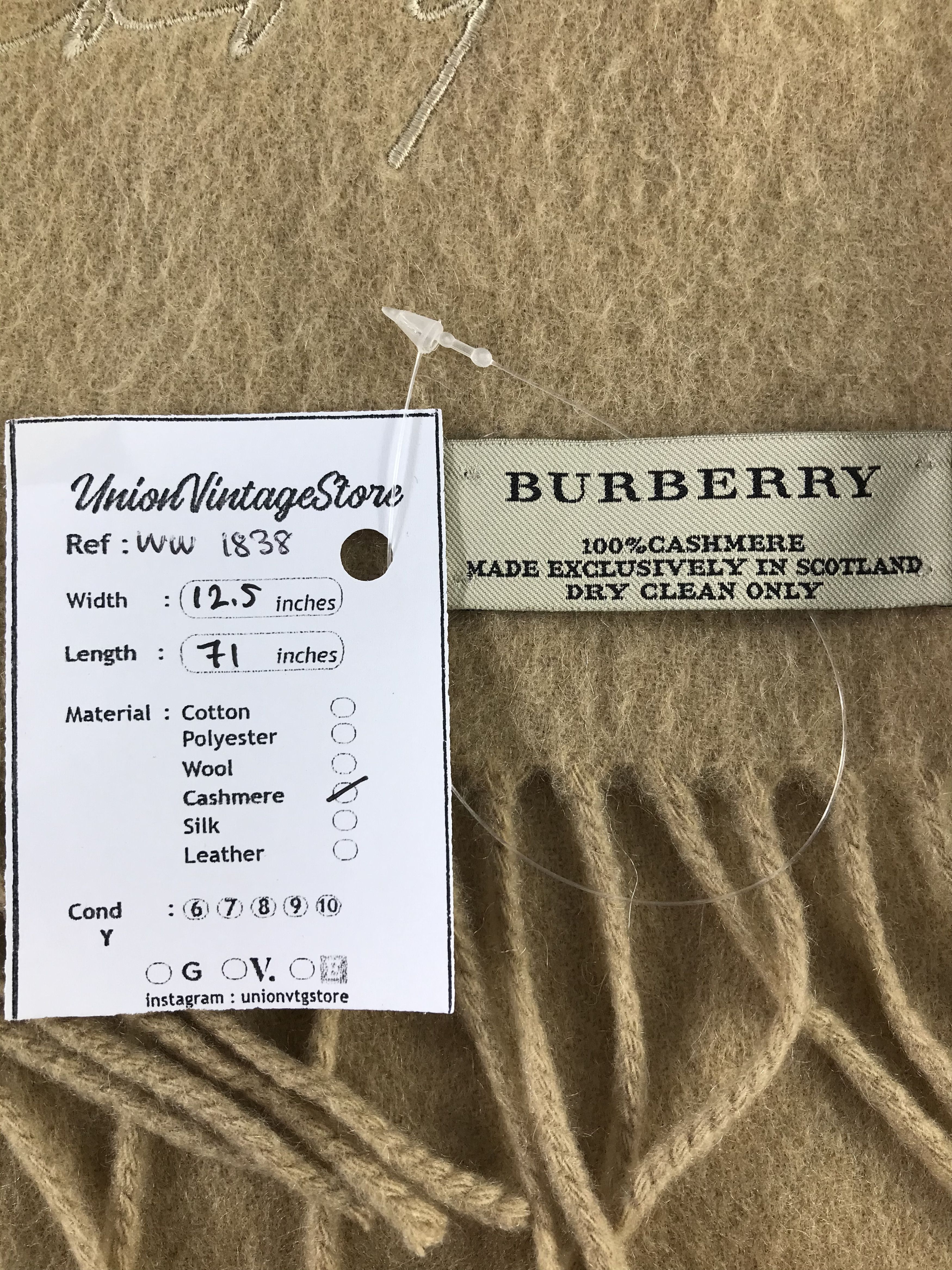 Burberry × Vintage Burberry Scarf / Muffler / Neckwear - WW1838 Size ONE SIZE - 6 Thumbnail