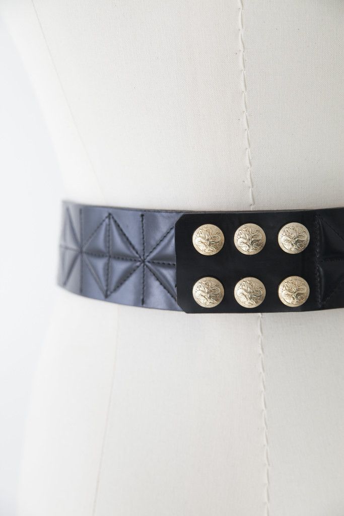 Balmain Leather crystal embellished waist belt Size ONE SIZE - 5 Thumbnail