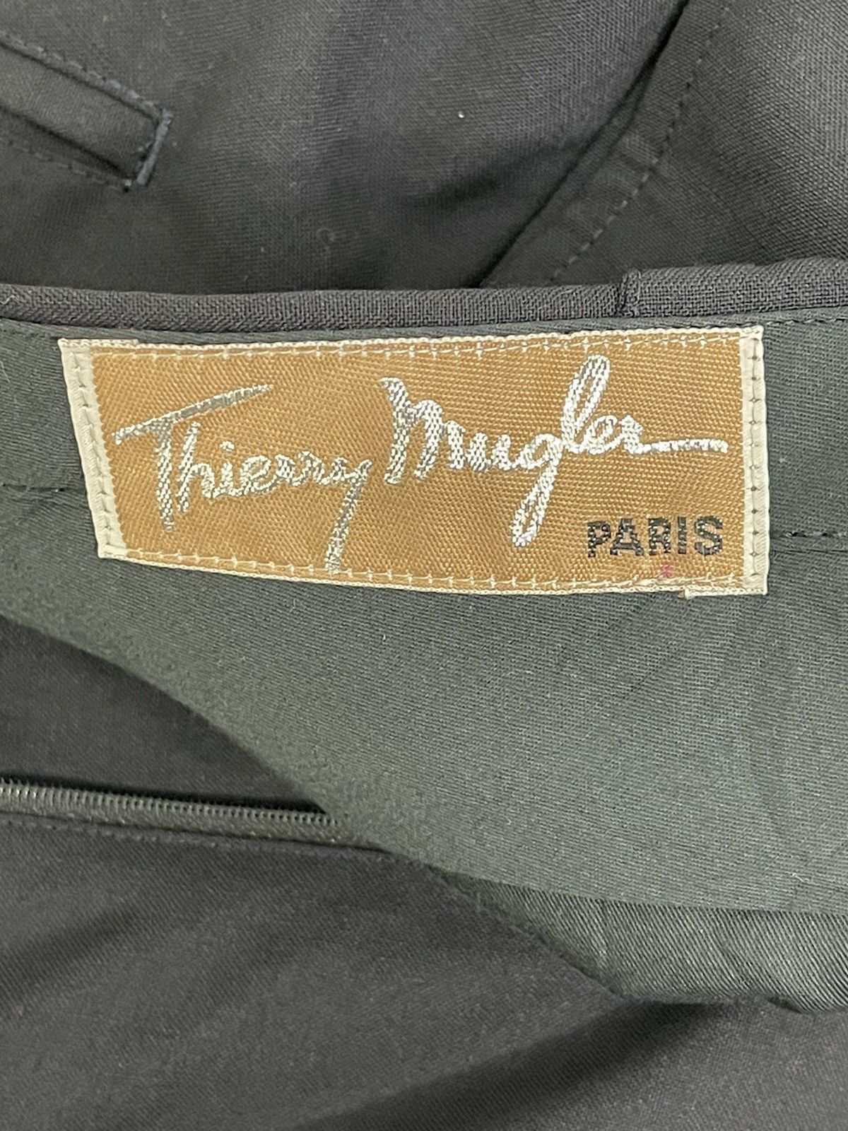Thierry Mugler Vtg 90s Thierry Mugler Wool Trouser Loose 6🟦5 Size US 30 / EU 46 - 19 Thumbnail