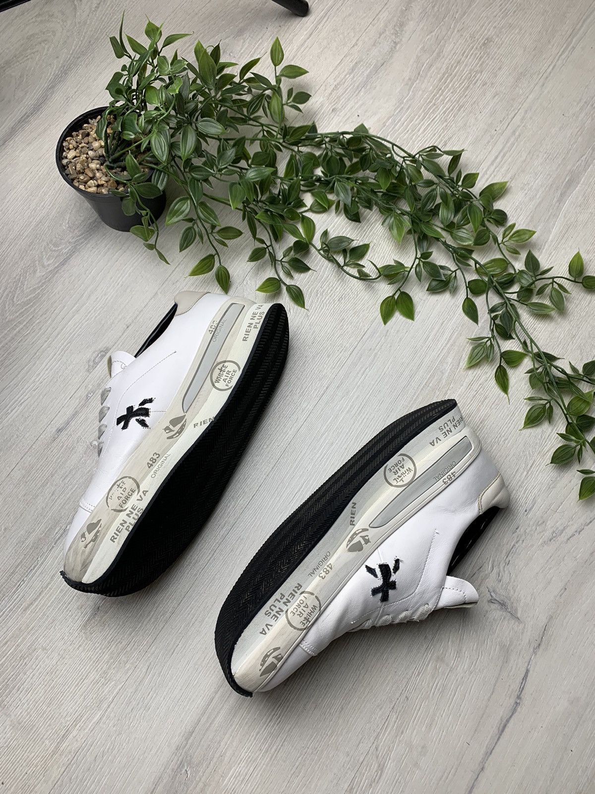 Leather × Premiata Premiata Low Top Luxury Platform Sneakers Size US 6.5 / IT 36.5 - 5 Thumbnail