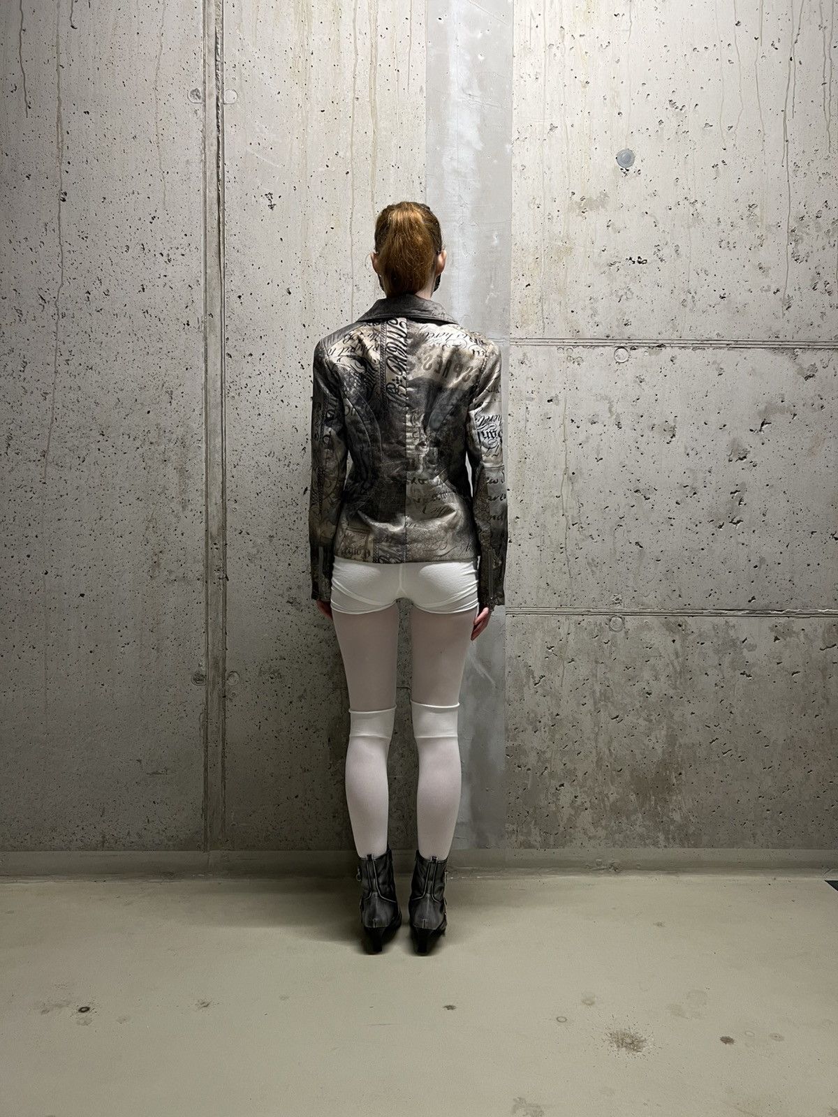 Vintage Avant Garde Overprinted Jacket Size M / US 6-8 / IT 42-44 - 4 Thumbnail