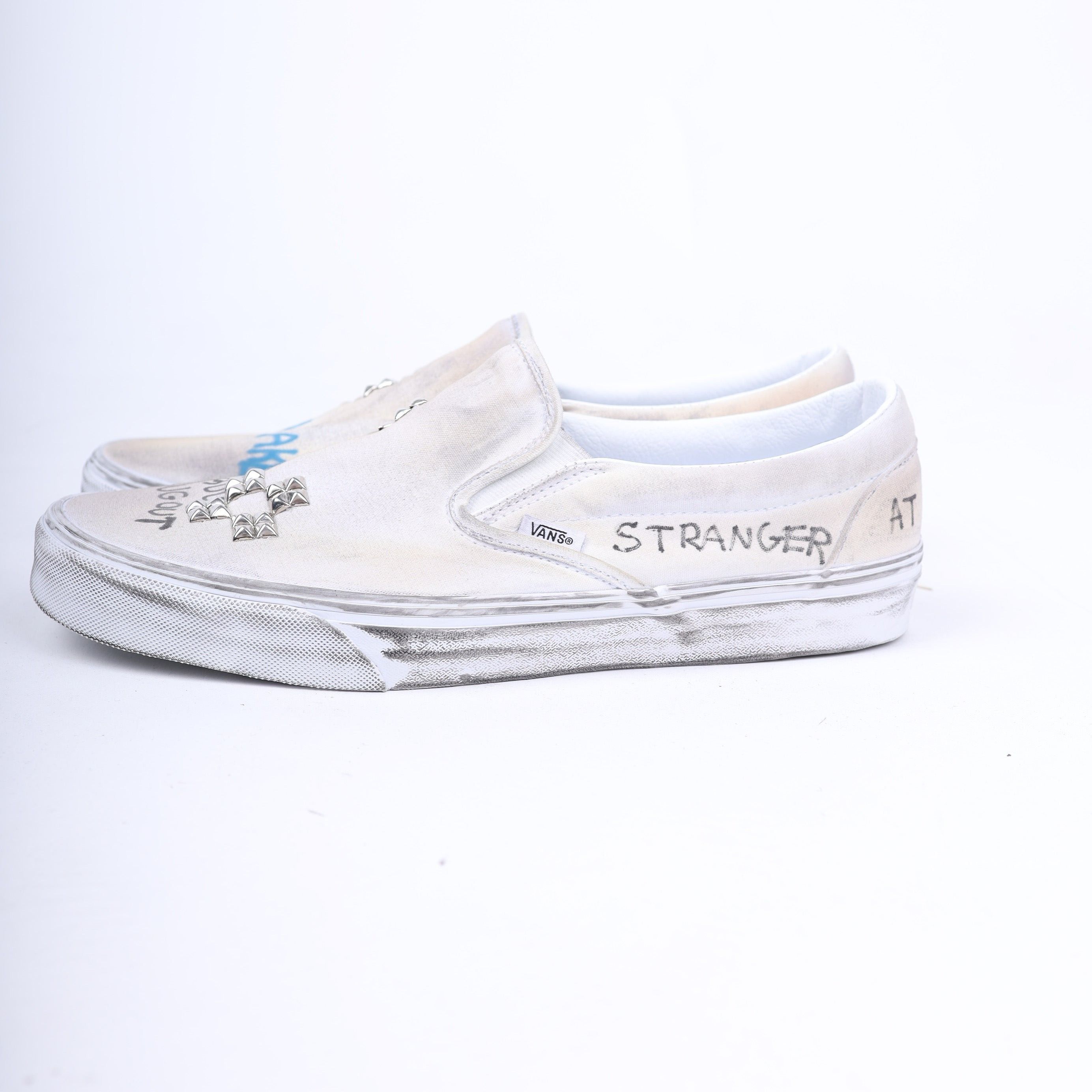 Paly Hollywood PALY 1/1 HAND DRAWN VANS SLIP ONS Size US 12 / EU 45 - 14 Thumbnail