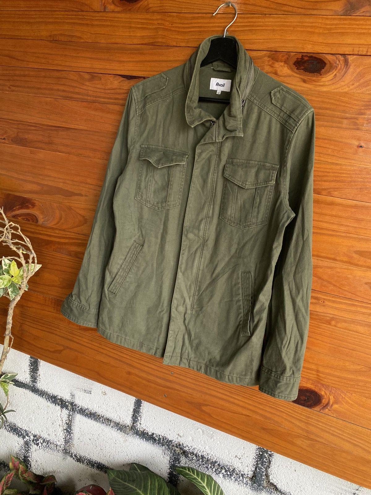 Japanese Brand Avail Olive Green Military Field Jacket | Utility Casual Size US M / EU 48-50 / 2 - 4 Thumbnail
