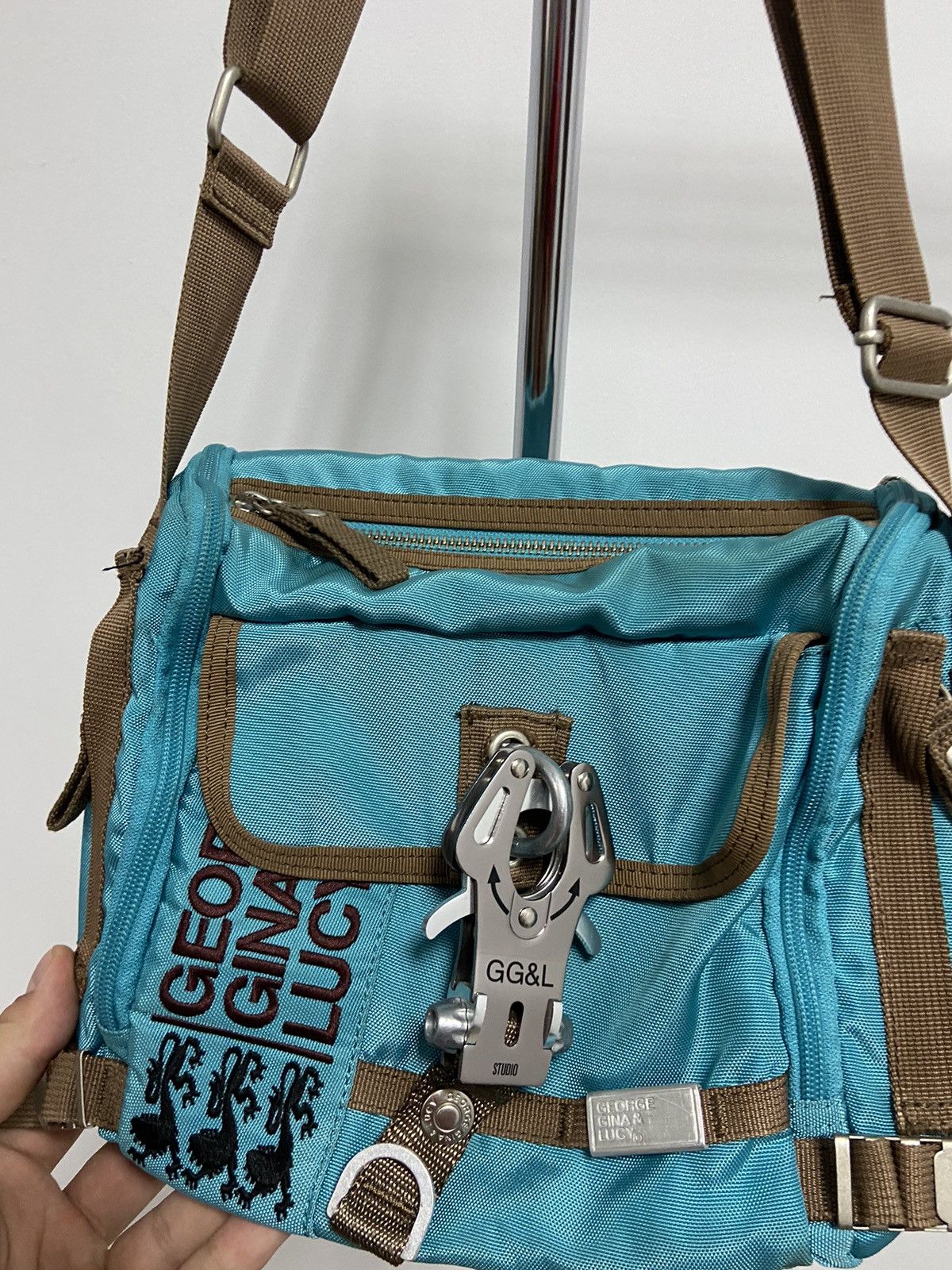 Japanese Brand × Vintage George Gina Lucy ALYX Style Vintage Shoulder Bag Carabiner Size ONE SIZE - 2 Thumbnail