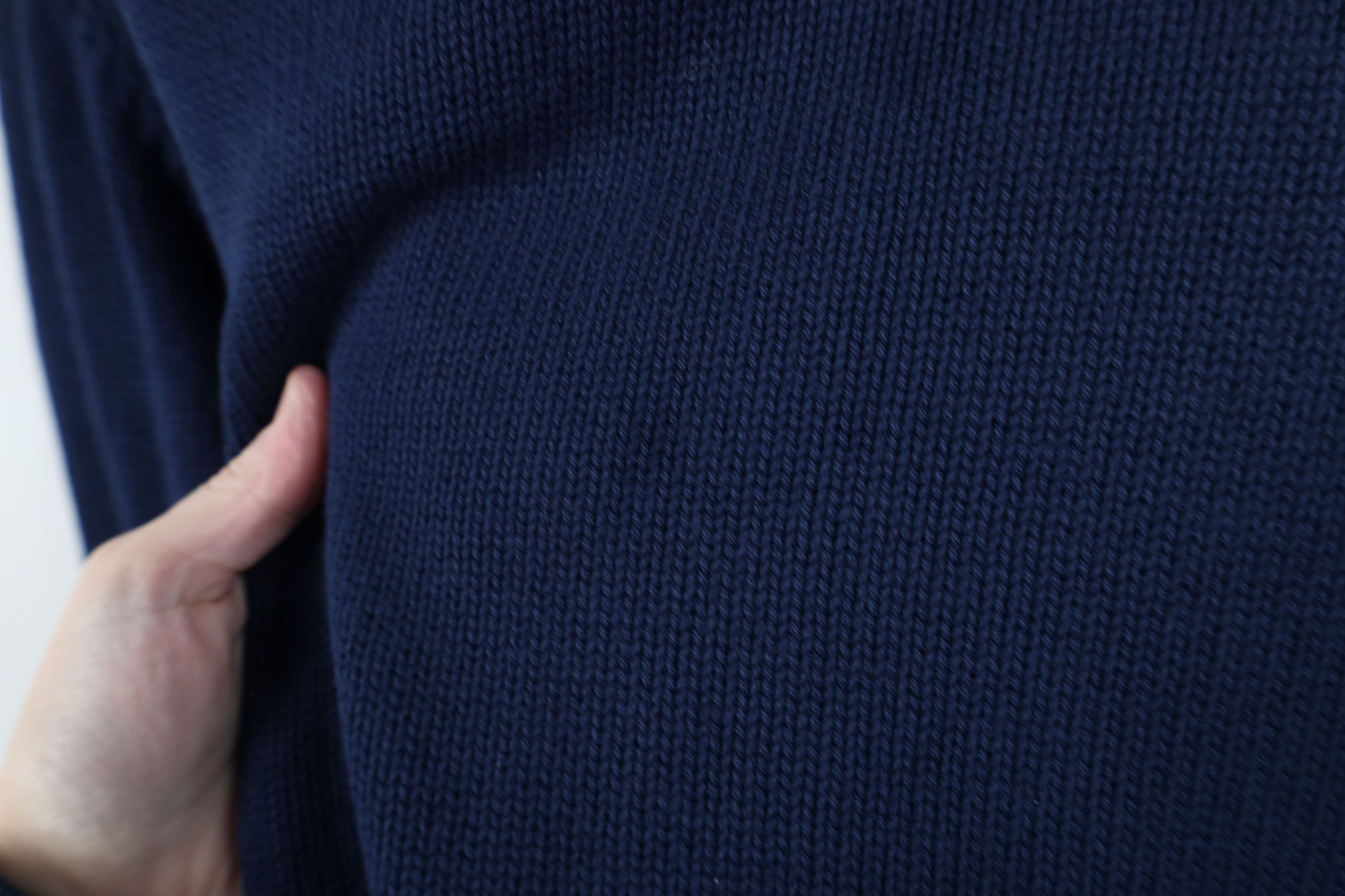 Lands' End Vintage 90s Lands End Ribbed Knit V-Neck Sweater Blue USA Size US L / EU 52-54 / 3 - 11 Thumbnail
