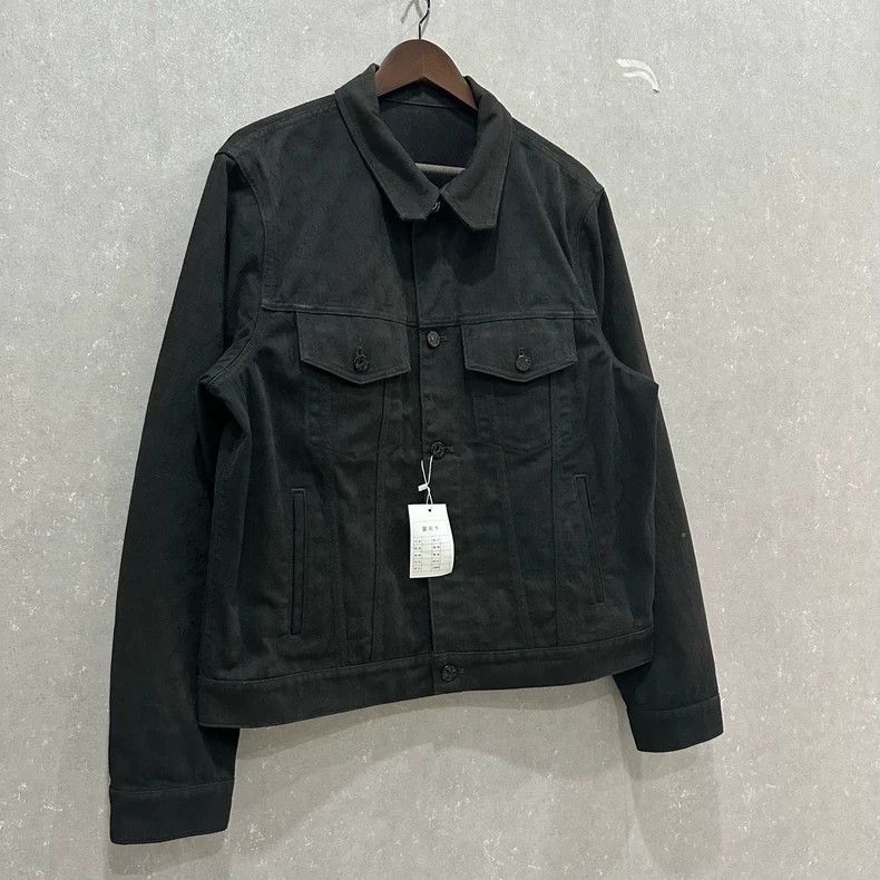 Louis Vuitton Louis Vuitton Black dark full print denim jacket Size US L / EU 52-54 / 3 - 3 Thumbnail