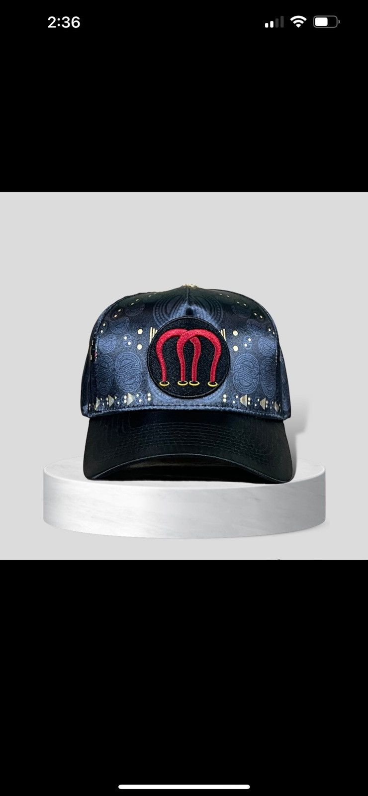 Other Magneche Bandana Design Cap - Triple Black Size ONE SIZE - 1 Thumbnail