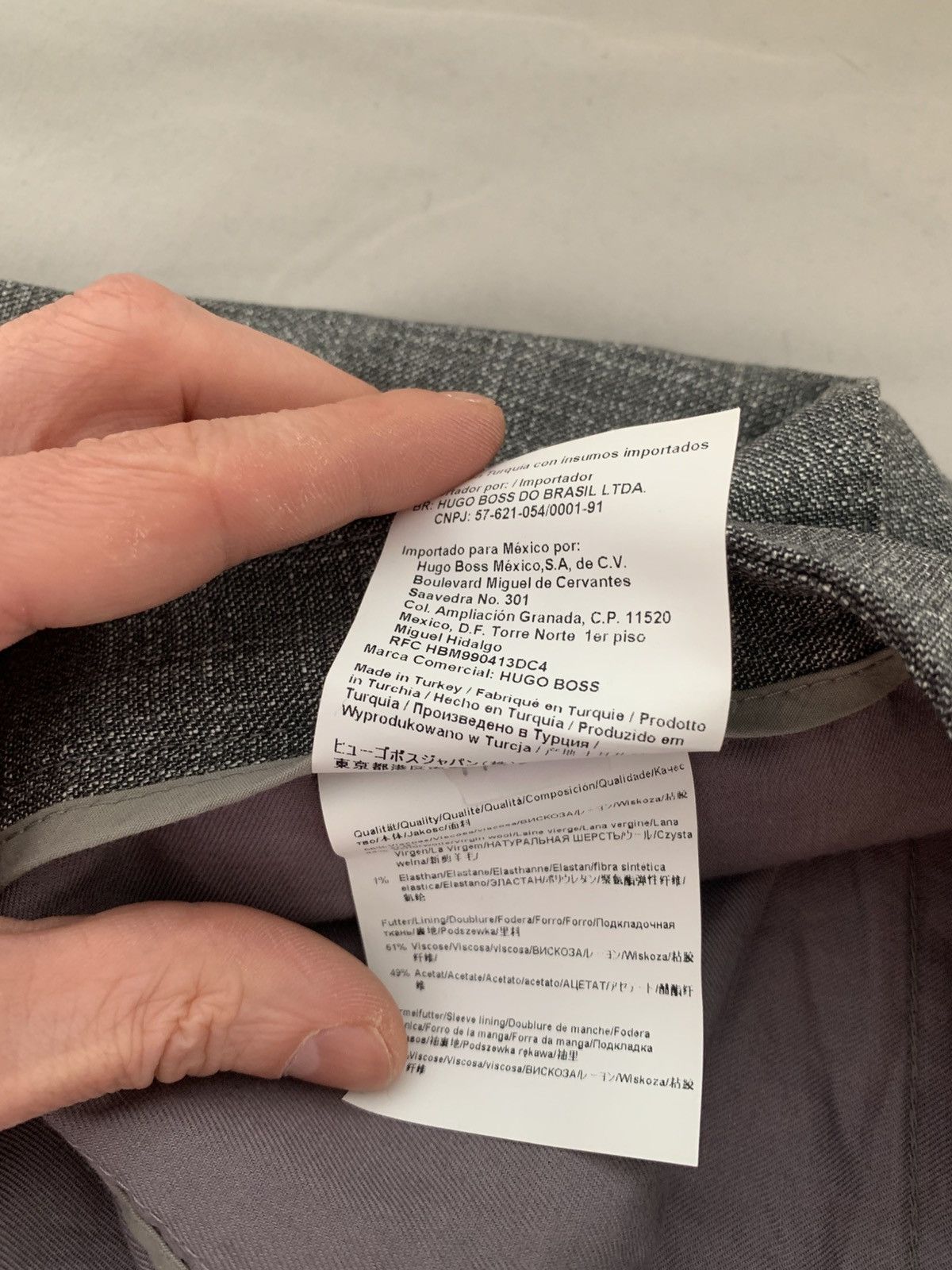 Hugo Boss Hugo Boss Men's Grey Dress Pants 42R Size 42R - 6 Thumbnail