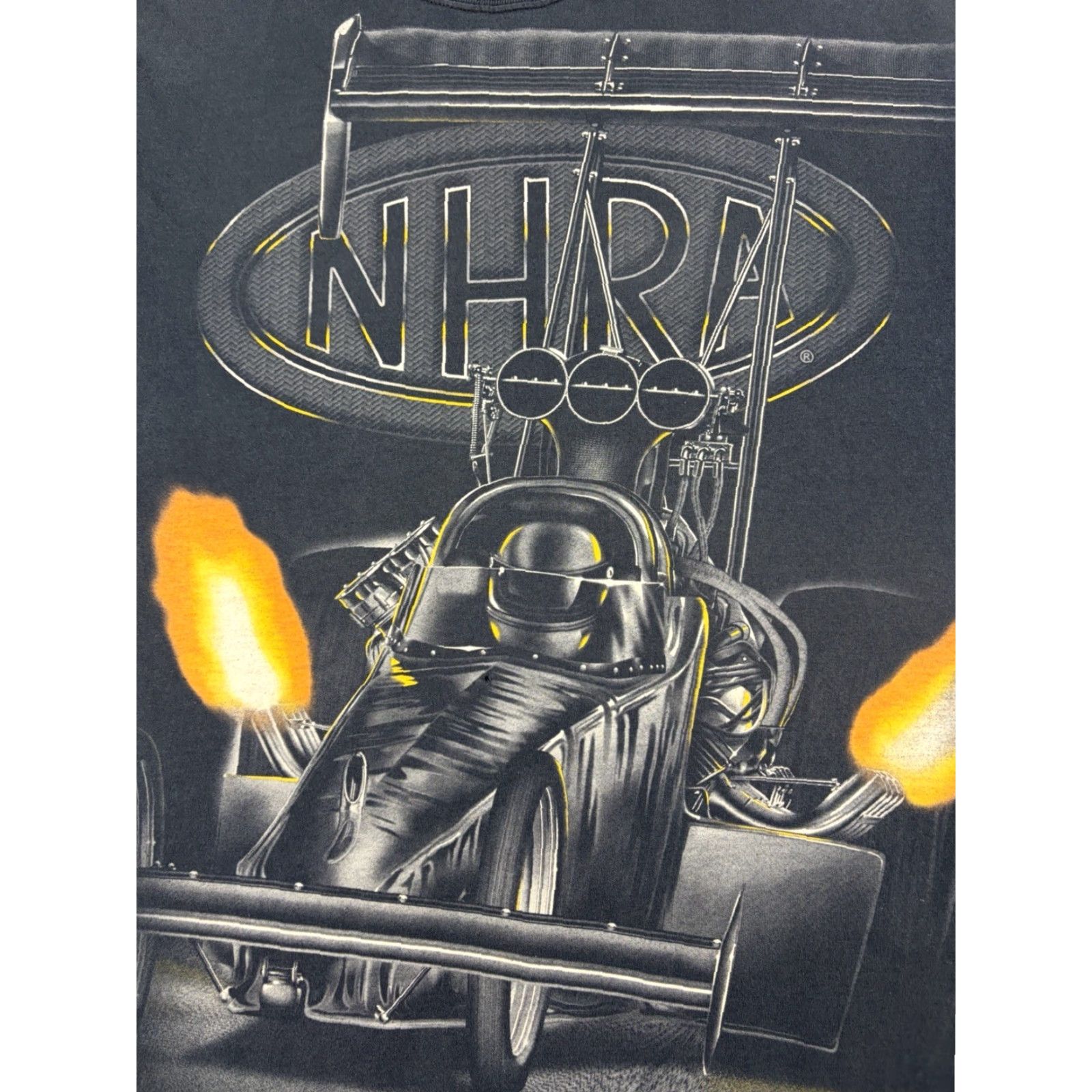 Gildan VINTAGE Gildan NHRA Drag Racing Graphic T Shirt Mens XL Black Size US XL / EU 56 / 4 - 2 Thumbnail