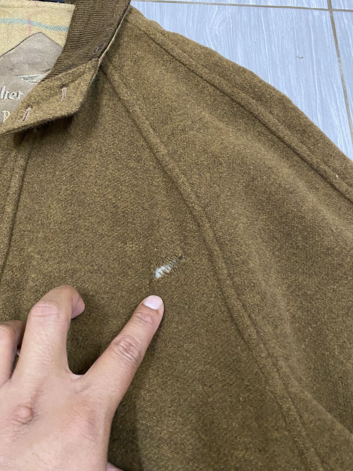 Vintage Vtg 80s Wool Cashmere Jacket Brown - Atelier Pie Monte Size US L / EU 52-54 / 3 - 4 Thumbnail