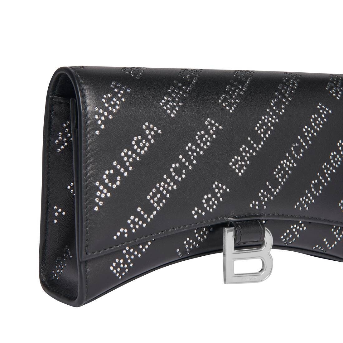 Balenciaga o1w1db10525 Size: OS / Hourglass Wallet On Chain Size ONE SIZE - 8 Thumbnail