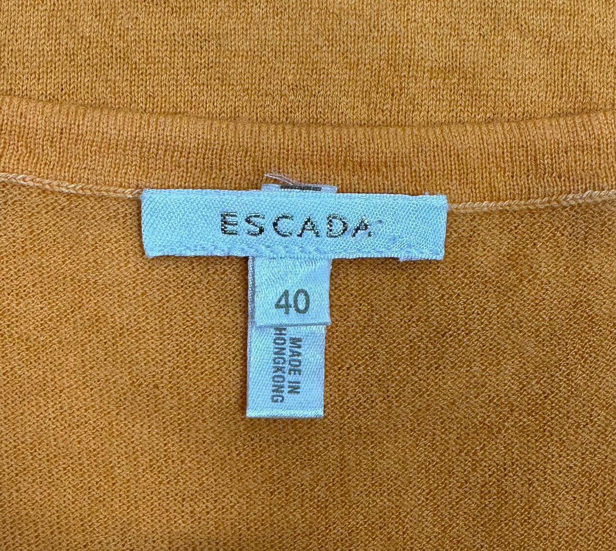 Escada × Vintage Escada Cashmere Blouse Short Sleeve size De40 IT46 Size L / US 10 / IT 46 - 9 Thumbnail