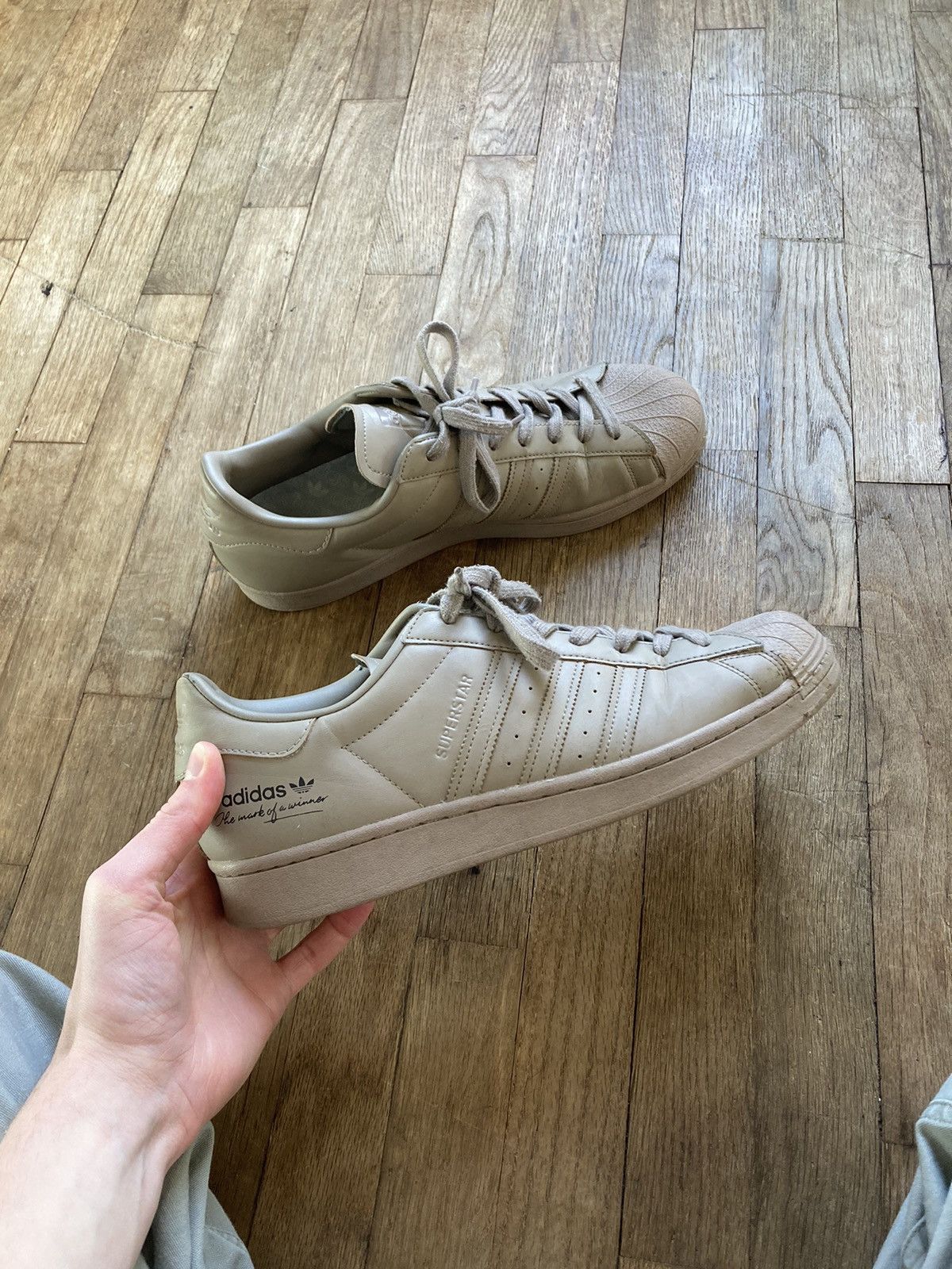 Adidas Adidas Superstars Size US 12 / EU 45 - 1 Thumbnail