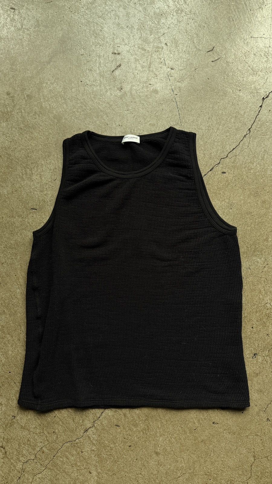 Saint Laurent Paris Hedi Slimane Saint Laurent Waffle Knit Tank Top Size US M / EU 48-50 / 2 - 1 Thumbnail